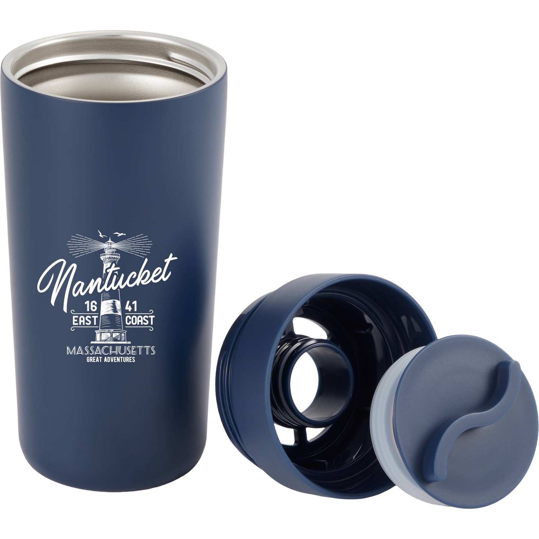 Picture of Maddie Recycled Vacuum Tumbler w/ 360 Lid 16oz