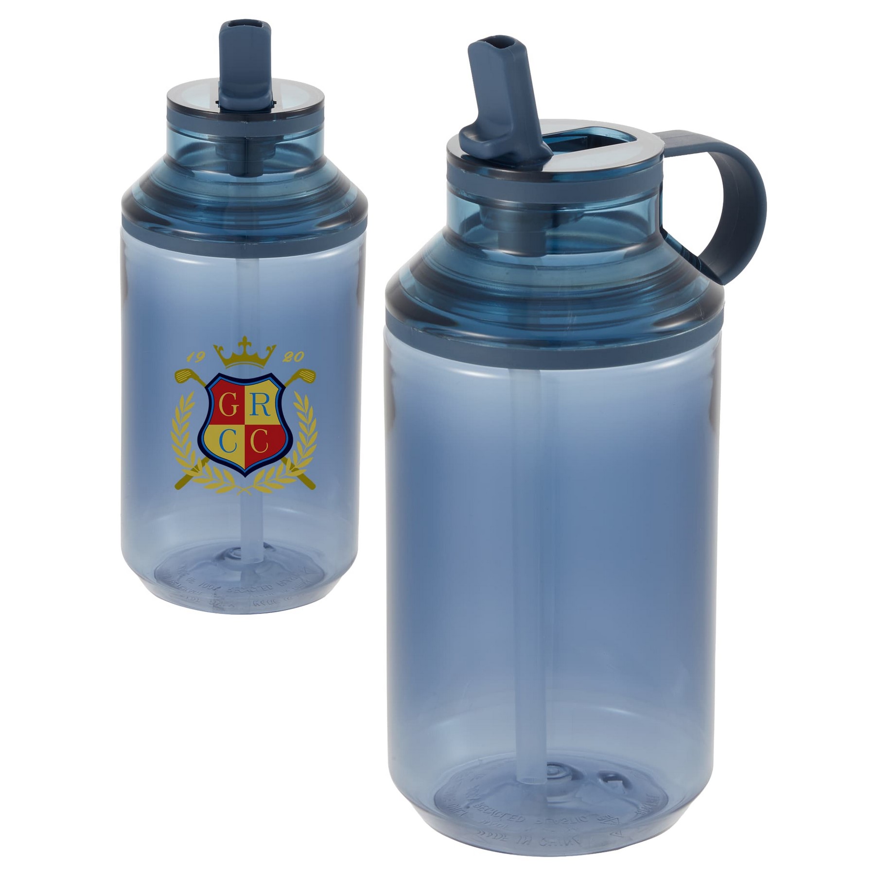 Picture of Zach Recycled RPET Sports Bottle w/ Straw 22oz