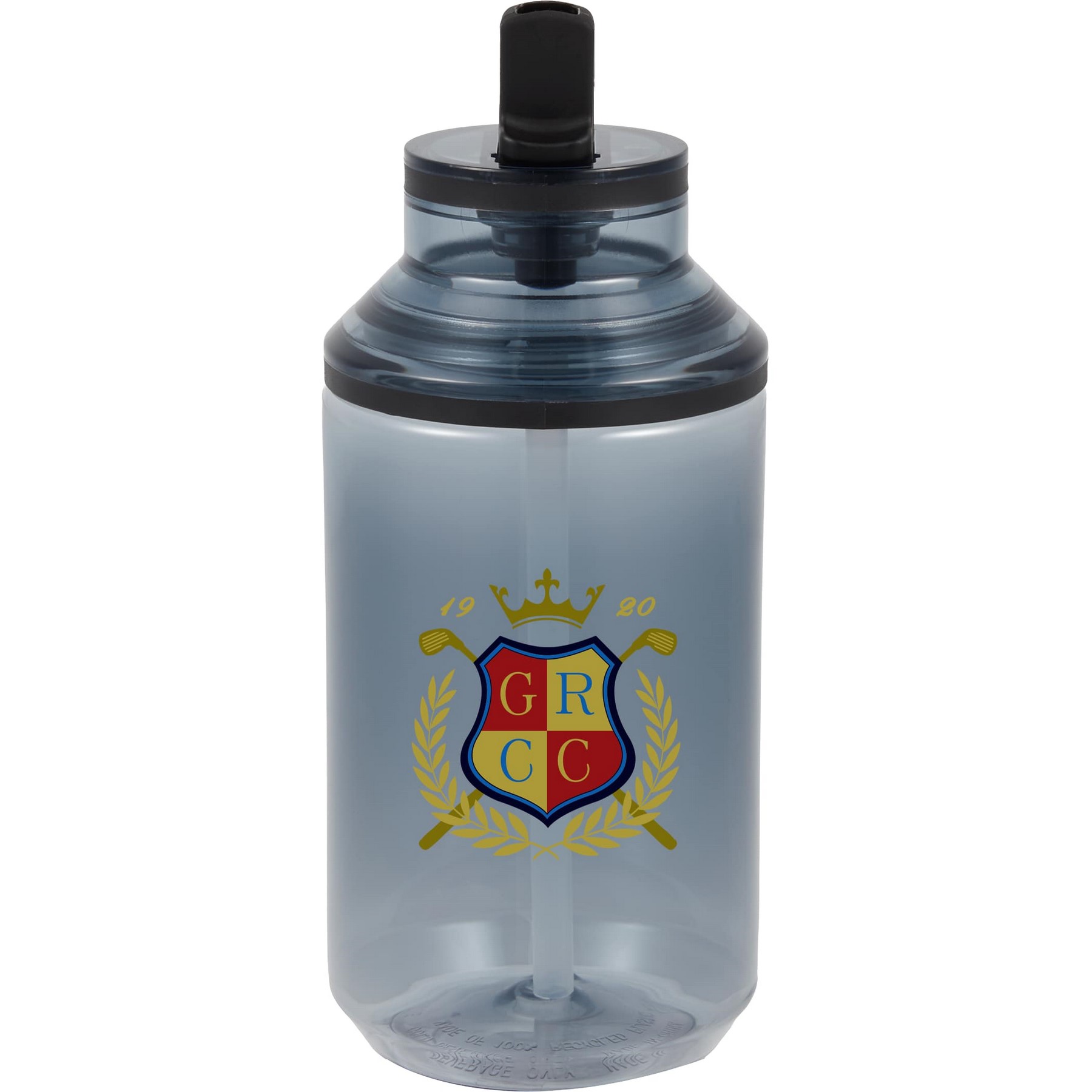 Picture of Zach Recycled RPET Sports Bottle w/ Straw 22oz