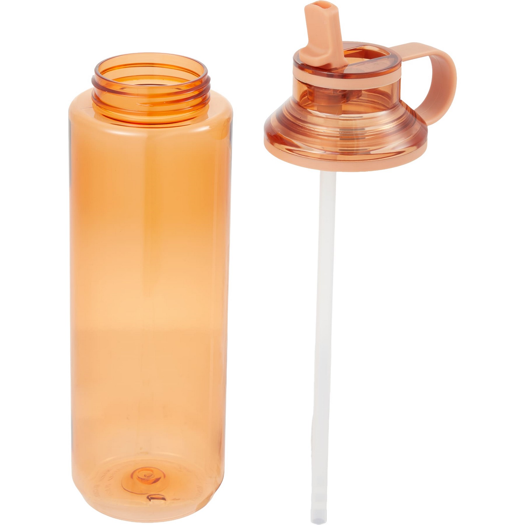 Picture of Carol Recycled RPET Sports Bottle w/ Straw 30oz