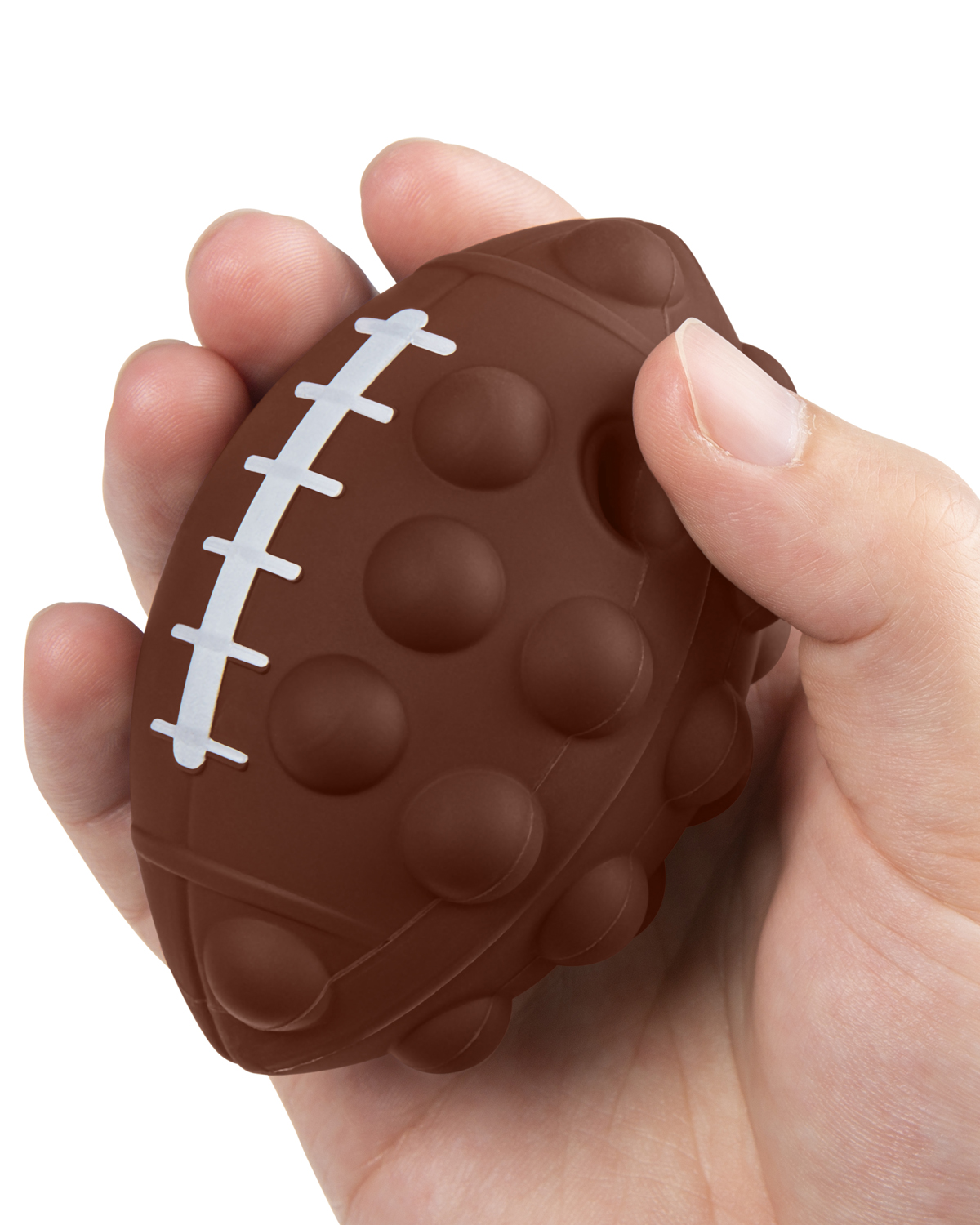 Picture of Football Shape Push Pop Fidget Sensory Toy.
