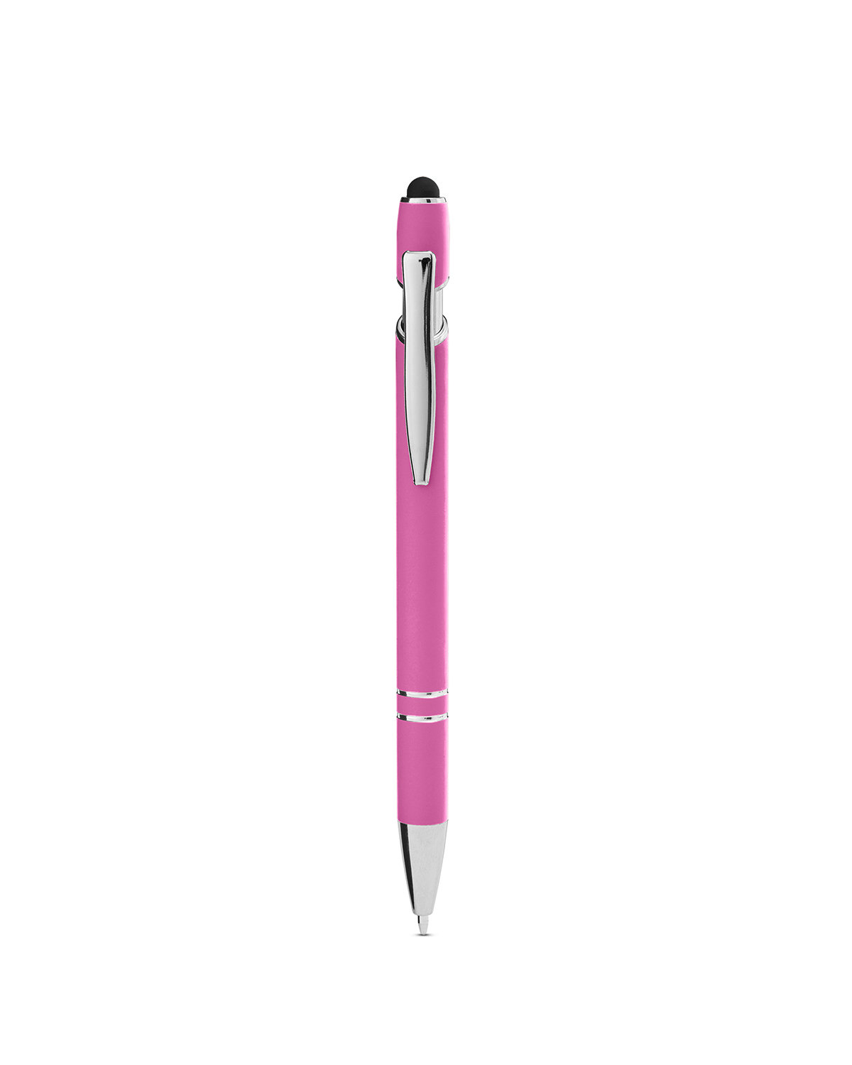 Picture of Rubberized Aluminum Click Stylus Pen.