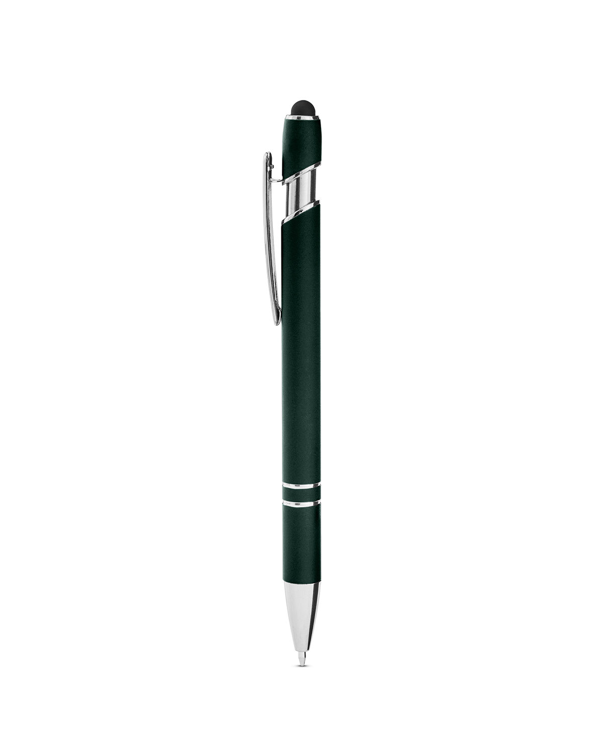 Picture of Rubberized Aluminum Click Stylus Pen.