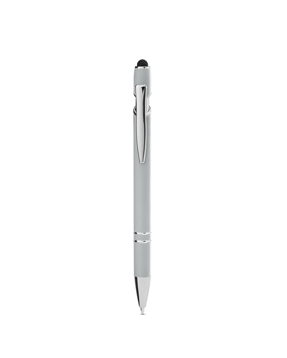 Picture of Rubberized Aluminum Click Stylus Pen.