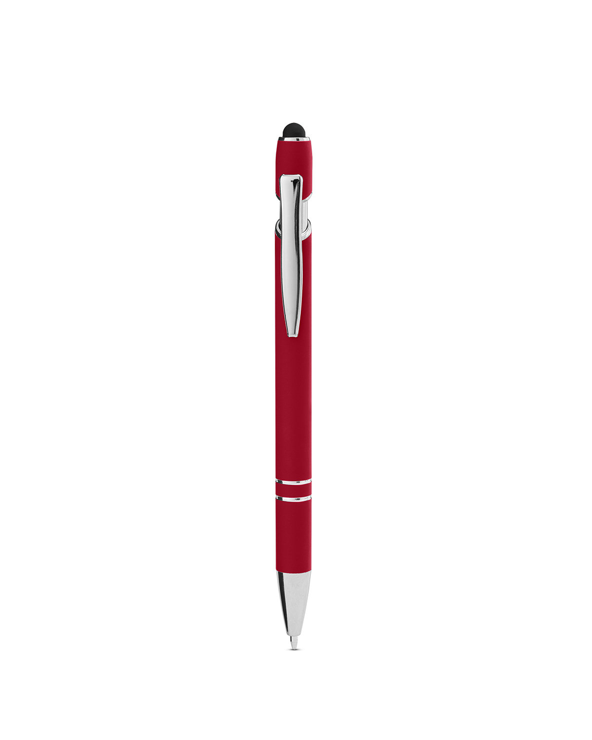 Picture of Rubberized Aluminum Click Stylus Pen.