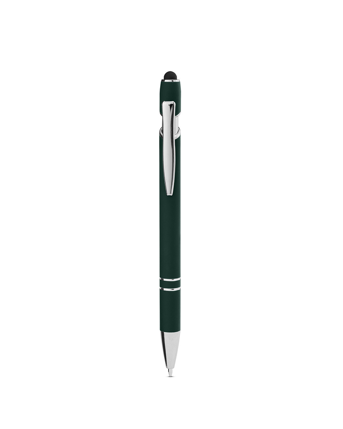 Picture of Rubberized Aluminum Click Stylus Pen.
