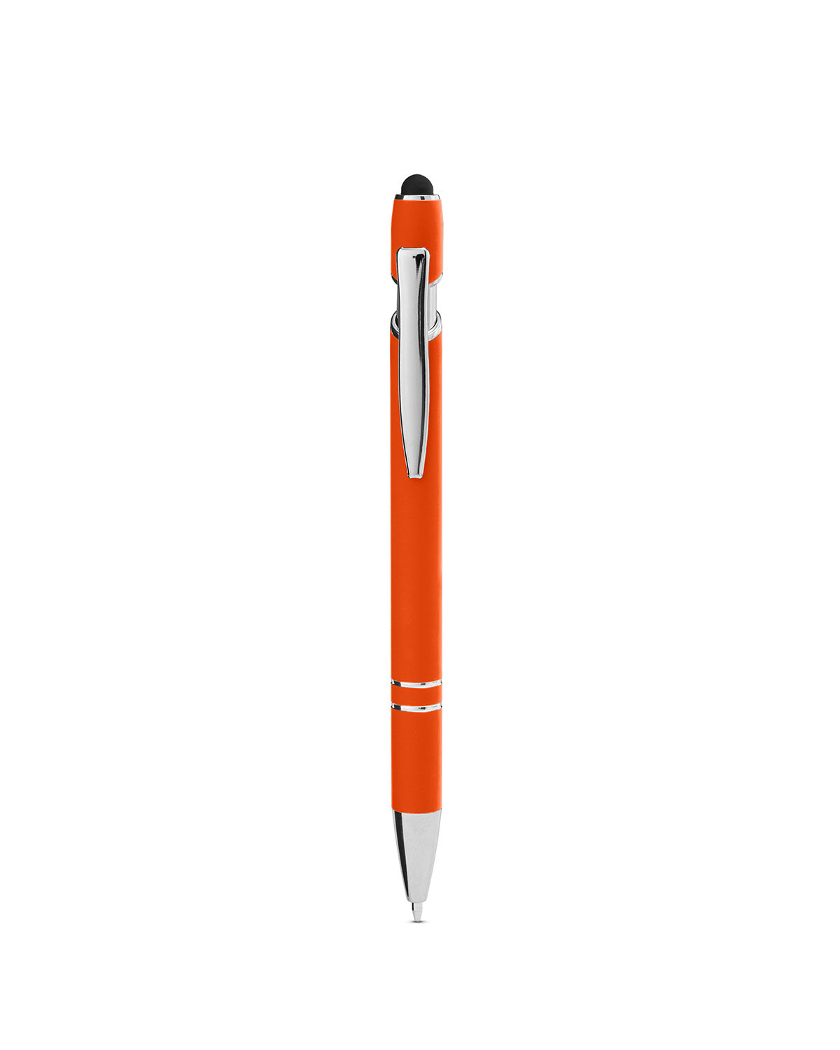 Picture of Rubberized Aluminum Click Stylus Pen.