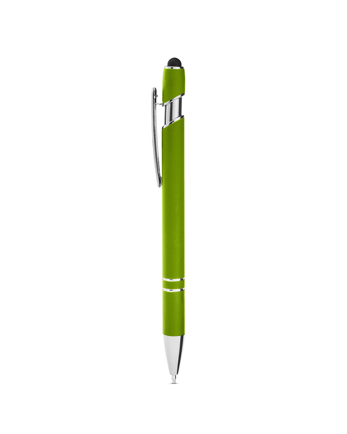 Picture of Rubberized Aluminum Click Stylus Pen.