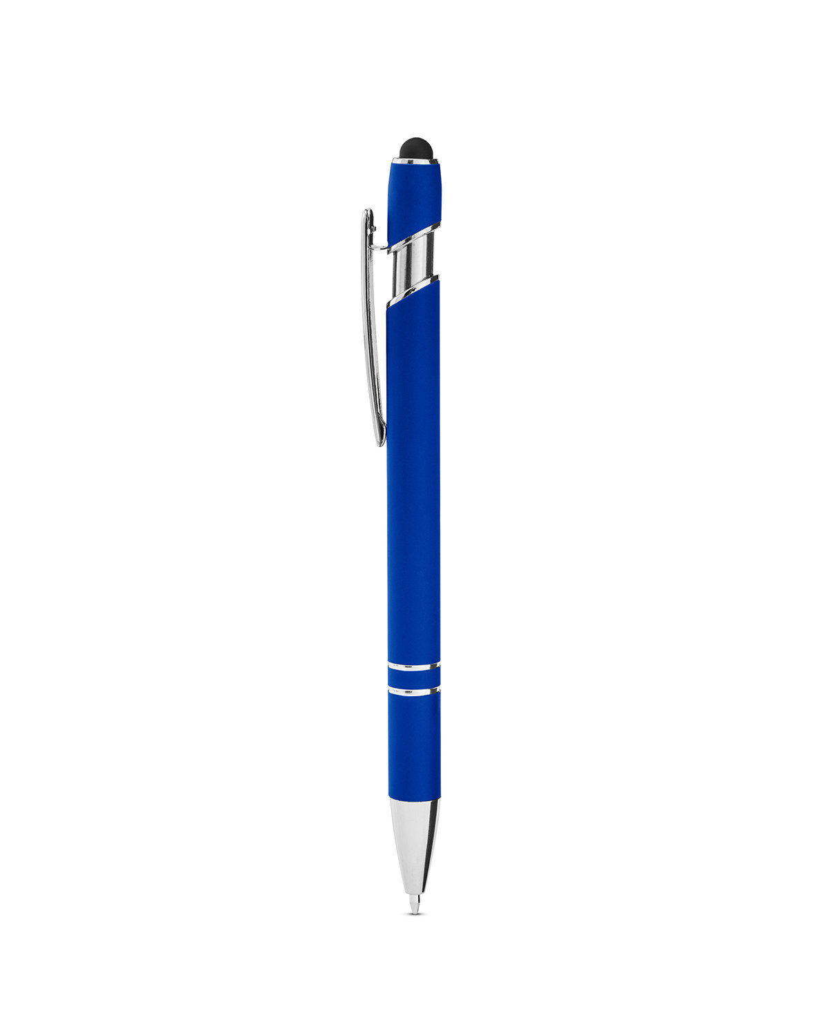 Picture of Rubberized Aluminum Click Stylus Pen.