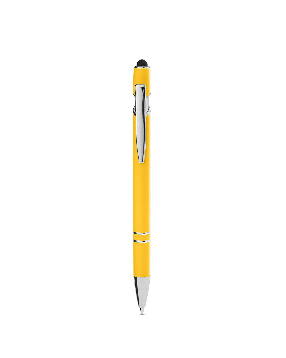 Picture of Rubberized Aluminum Click Stylus Pen.