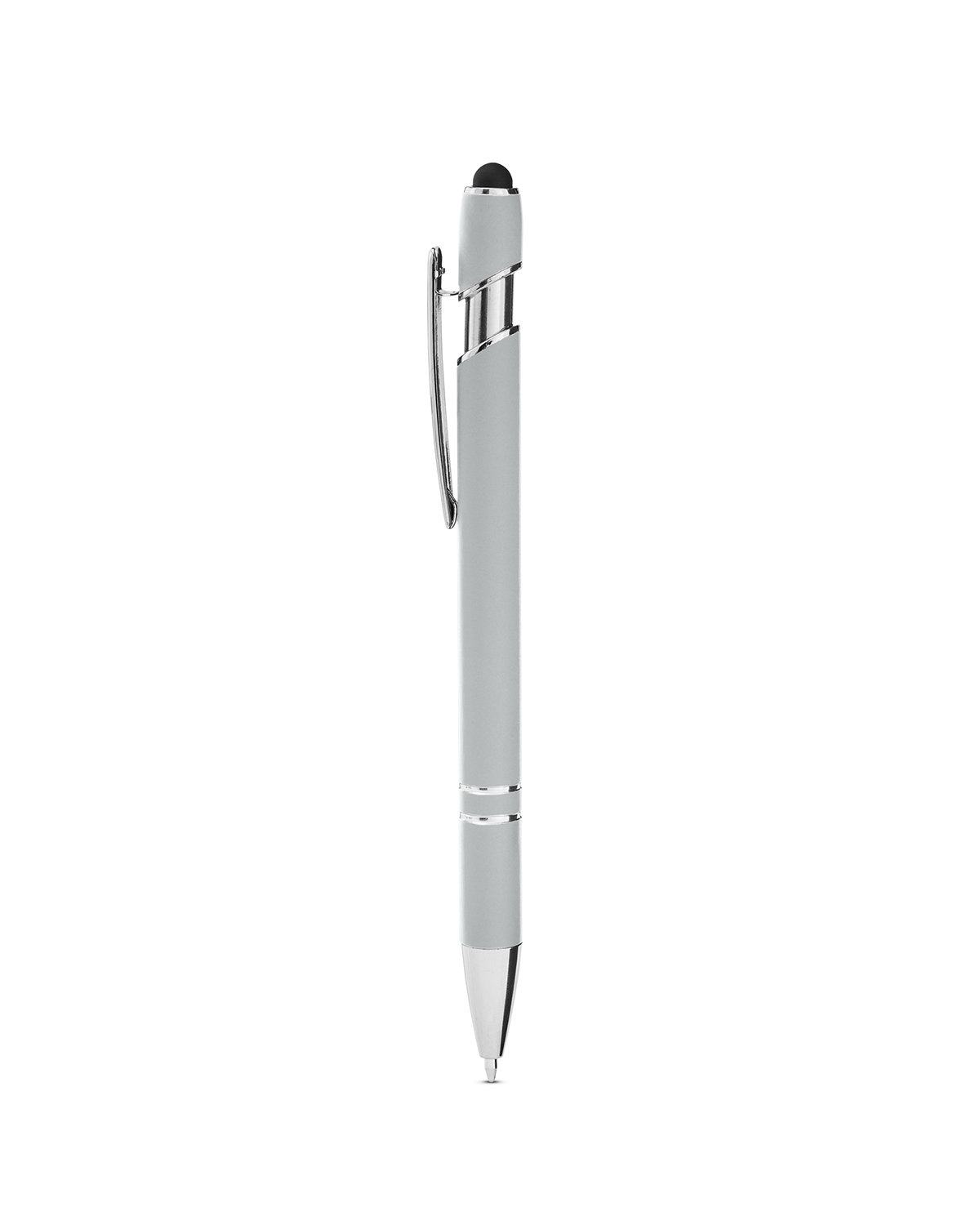 Picture of Rubberized Aluminum Click Stylus Pen.