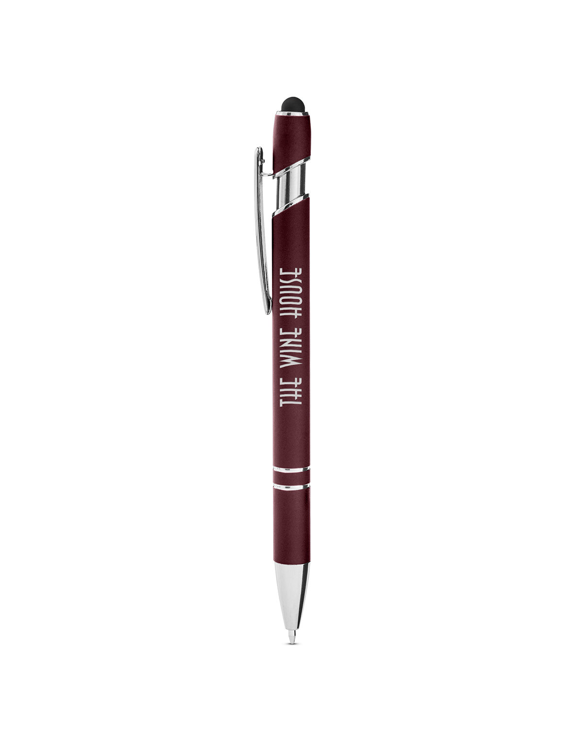 Picture of Rubberized Aluminum Click Stylus Pen.