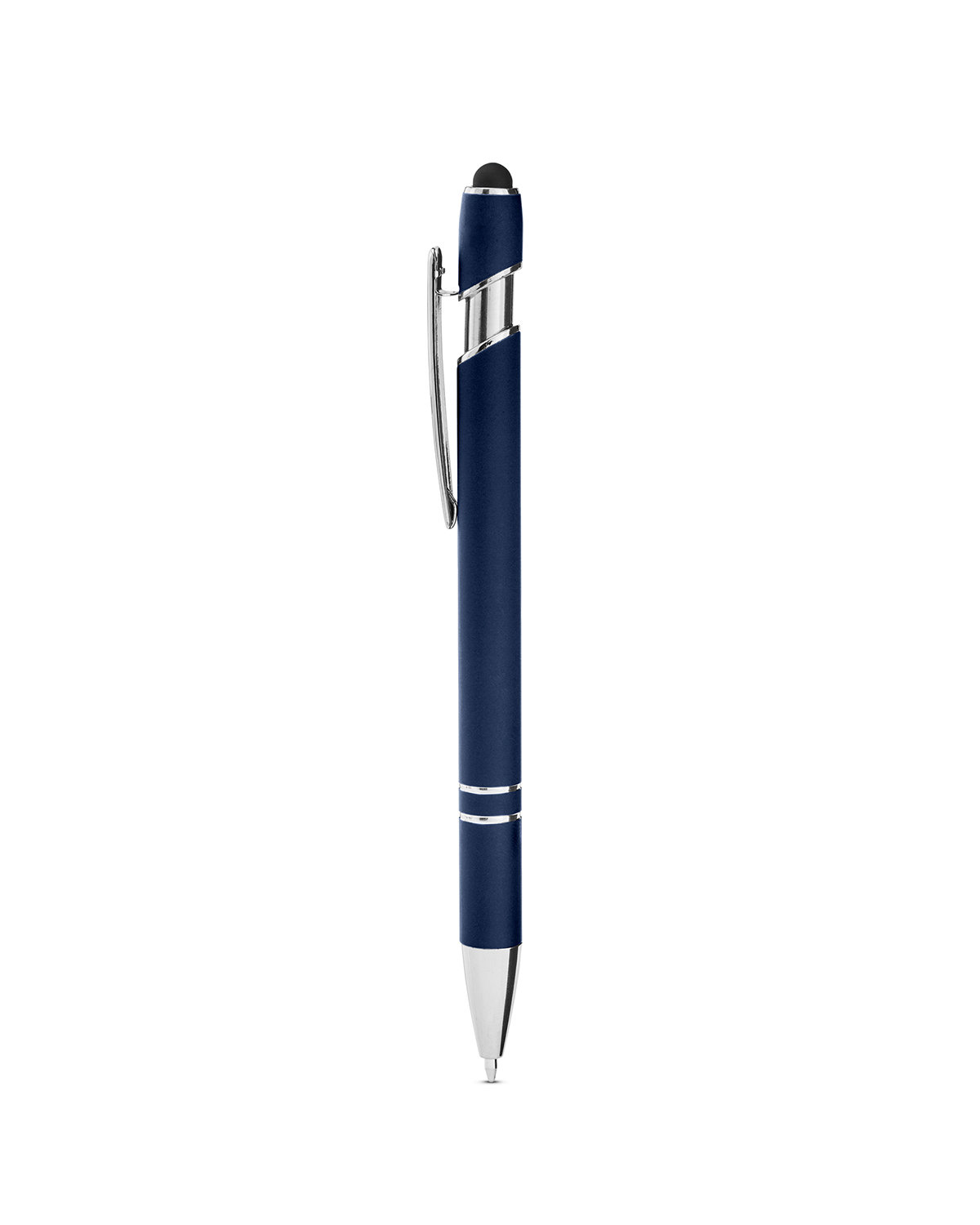 Picture of Rubberized Aluminum Click Stylus Pen.