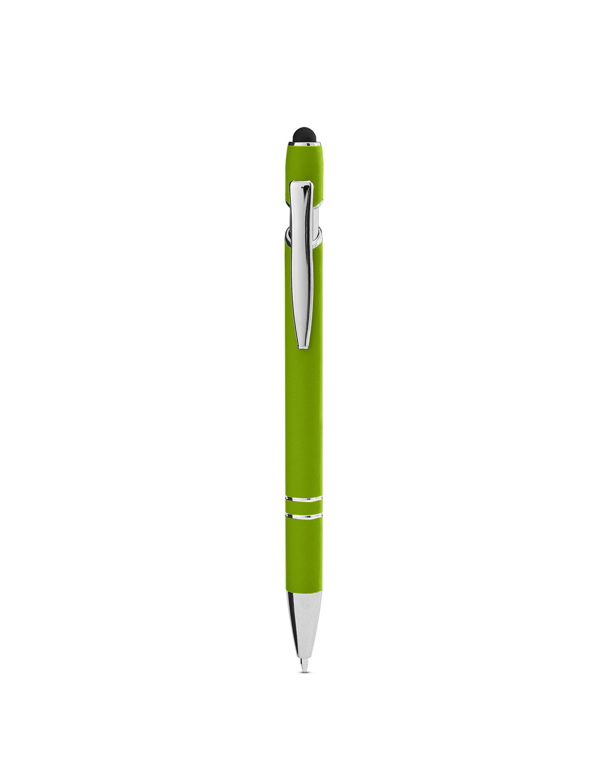 Picture of Rubberized Aluminum Click Stylus Pen.