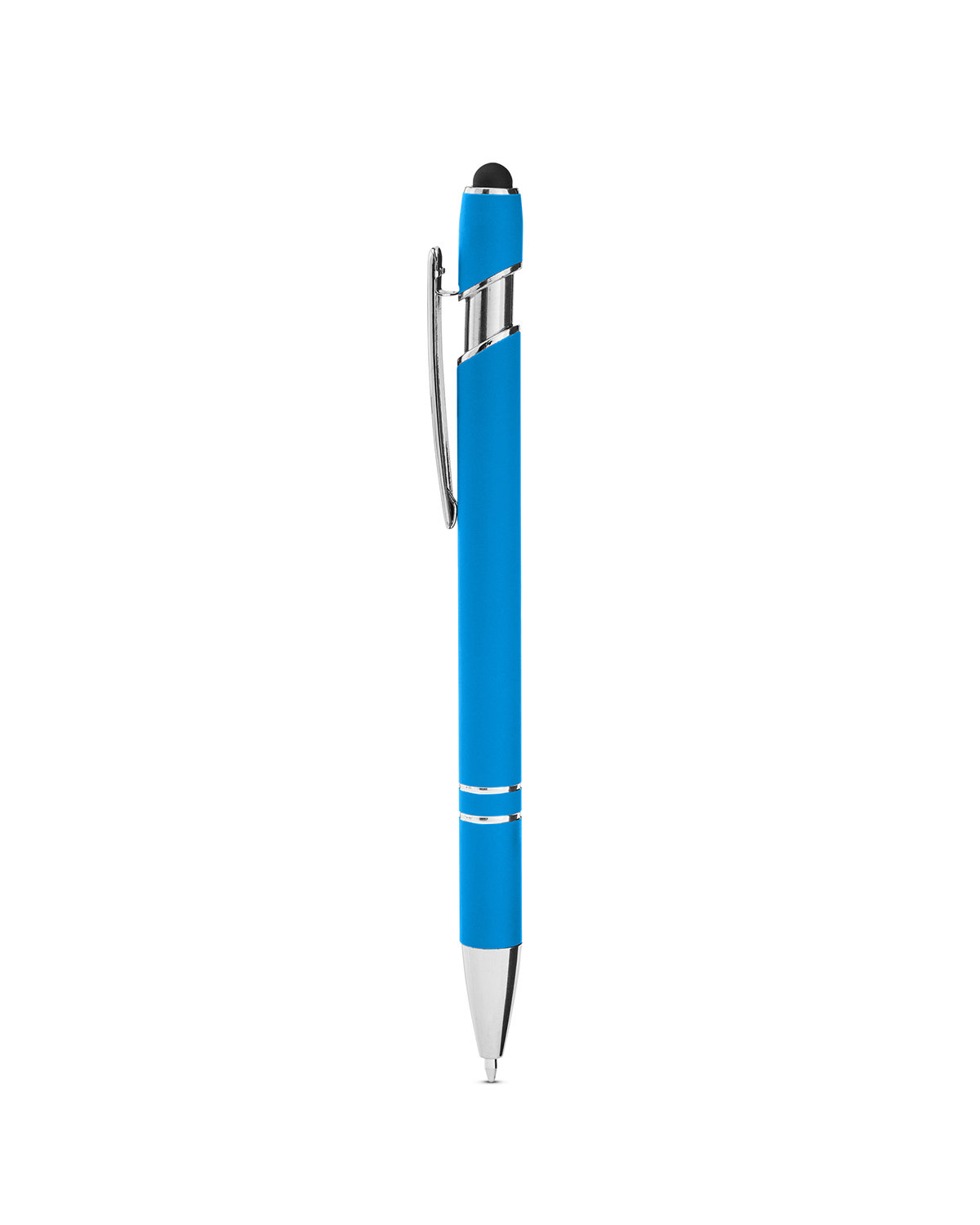 Picture of Rubberized Aluminum Click Stylus Pen.