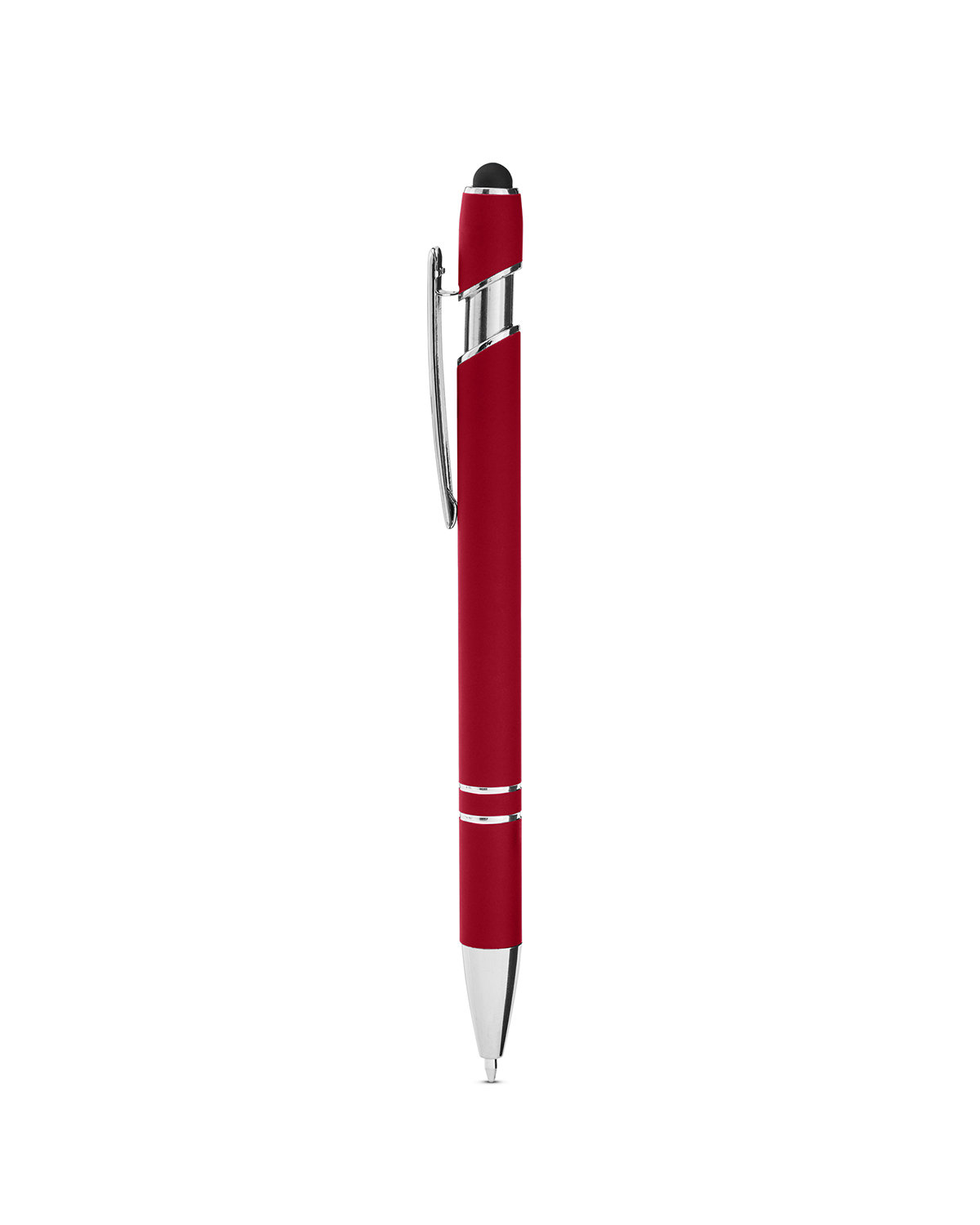 Picture of Rubberized Aluminum Click Stylus Pen.