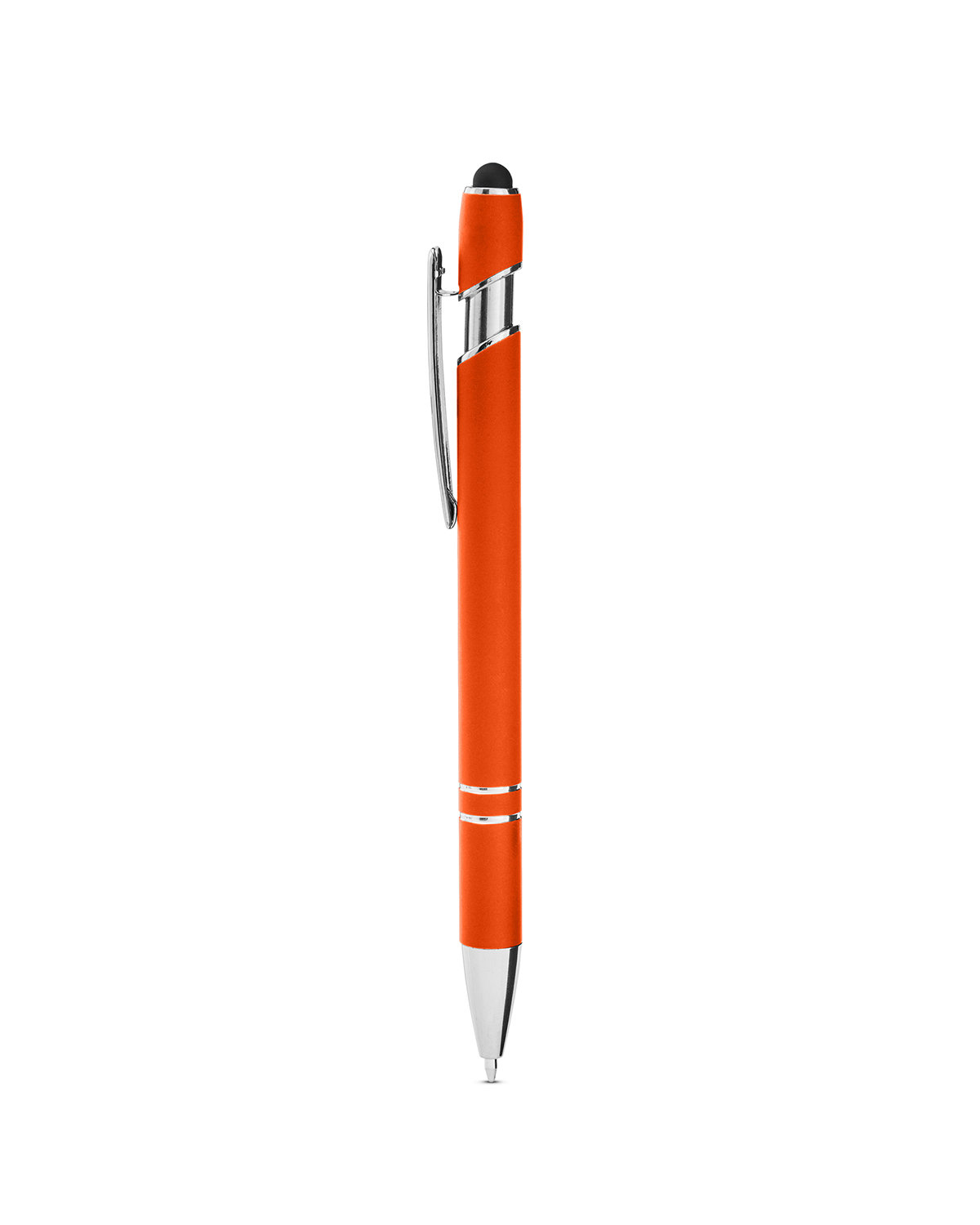 Picture of Rubberized Aluminum Click Stylus Pen.