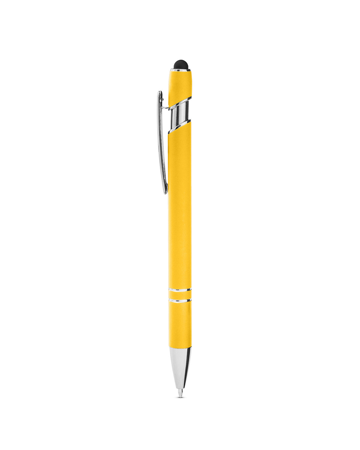Picture of Rubberized Aluminum Click Stylus Pen.