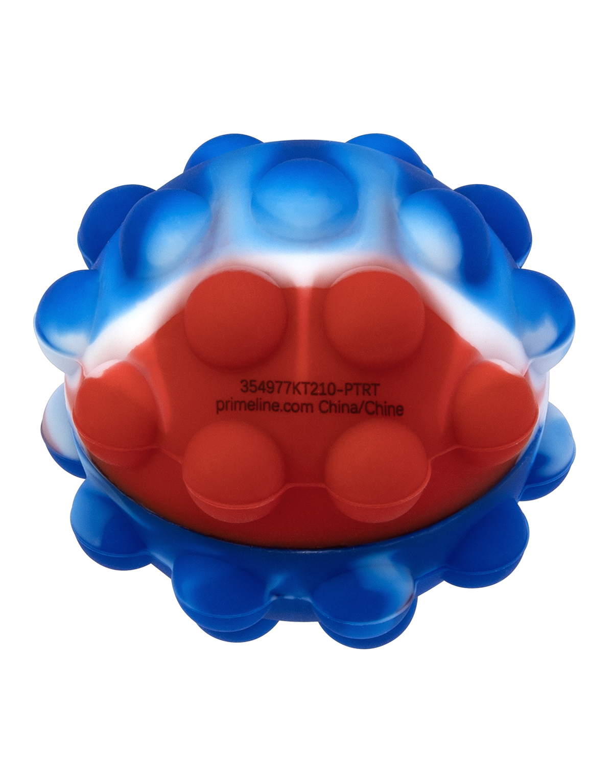Picture of Recycled Push Pop Bubble Ball Fidget Sensory Keychain.