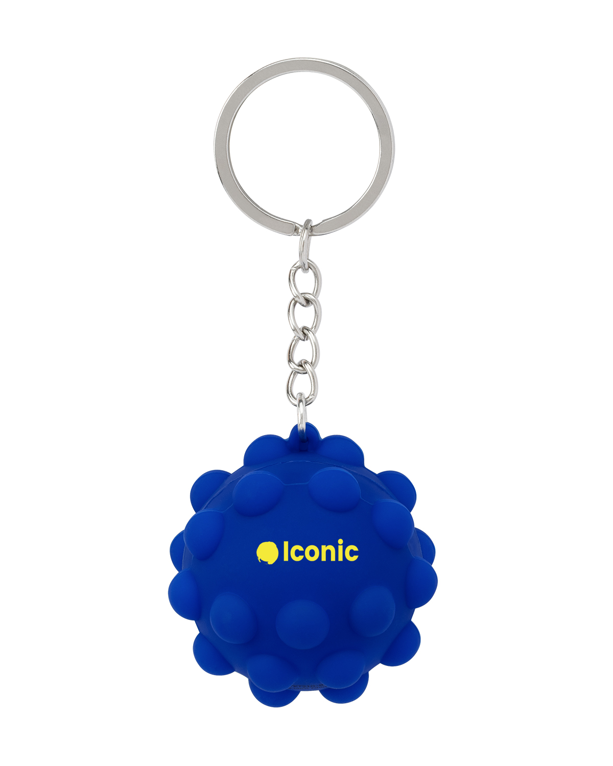Picture of Recycled Push Pop Bubble Ball Fidget Sensory Keychain.