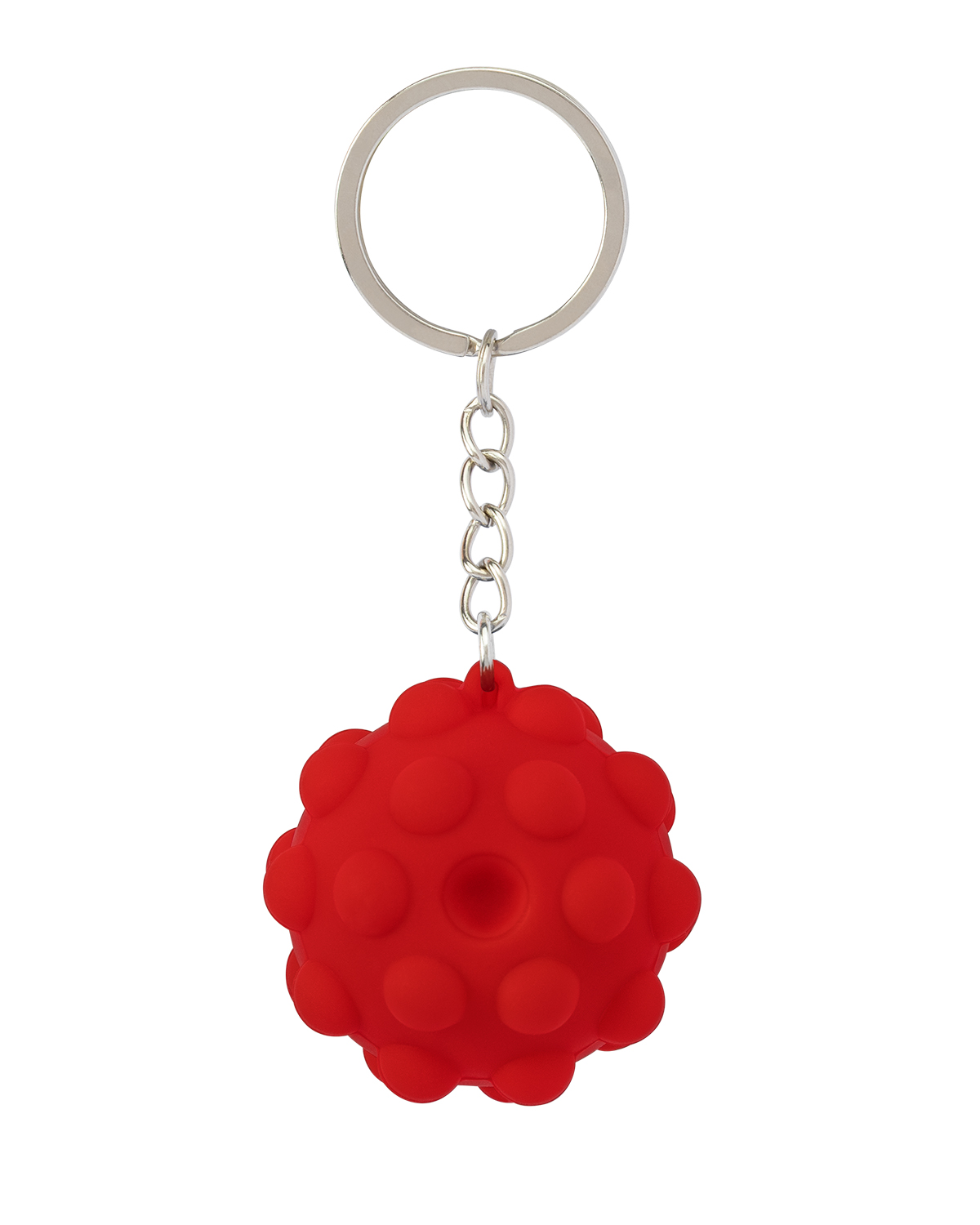 Picture of Recycled Push Pop Bubble Ball Fidget Sensory Keychain.