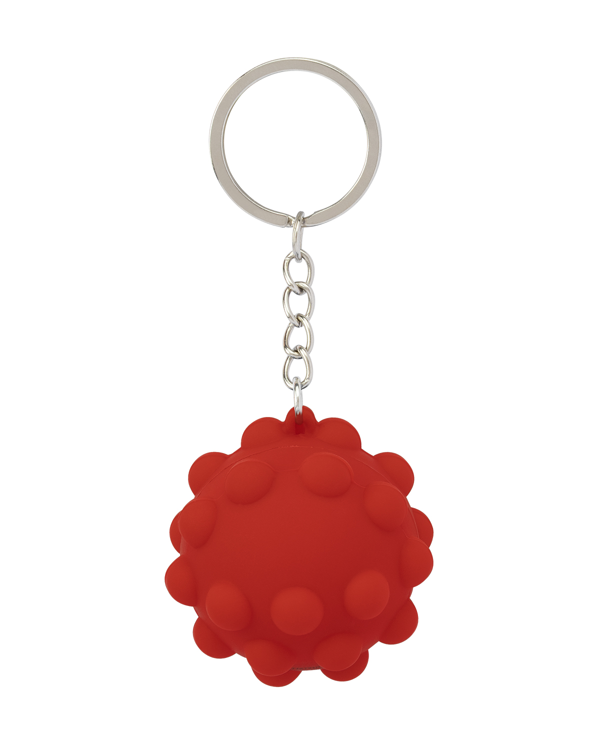 Picture of Recycled Push Pop Bubble Ball Fidget Sensory Keychain.
