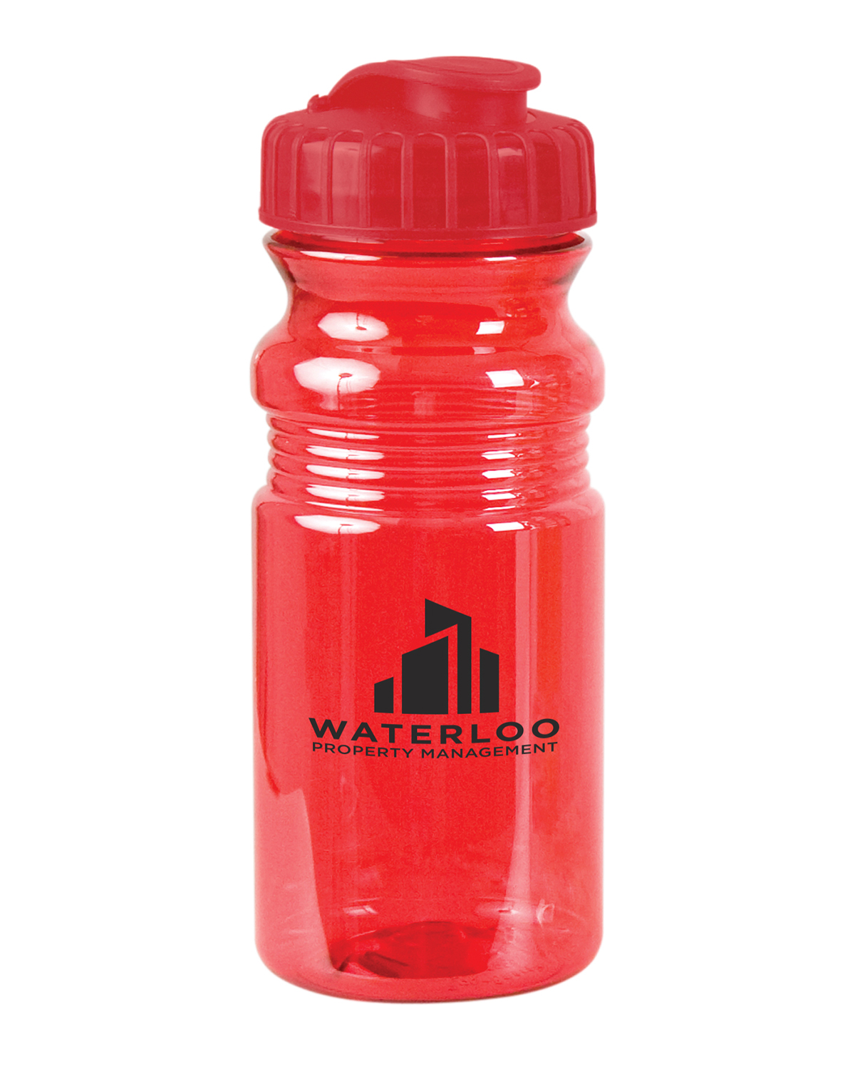 Picture of USA Made 20 oz. Translucent Sport Water Bottle With Snap Cap.