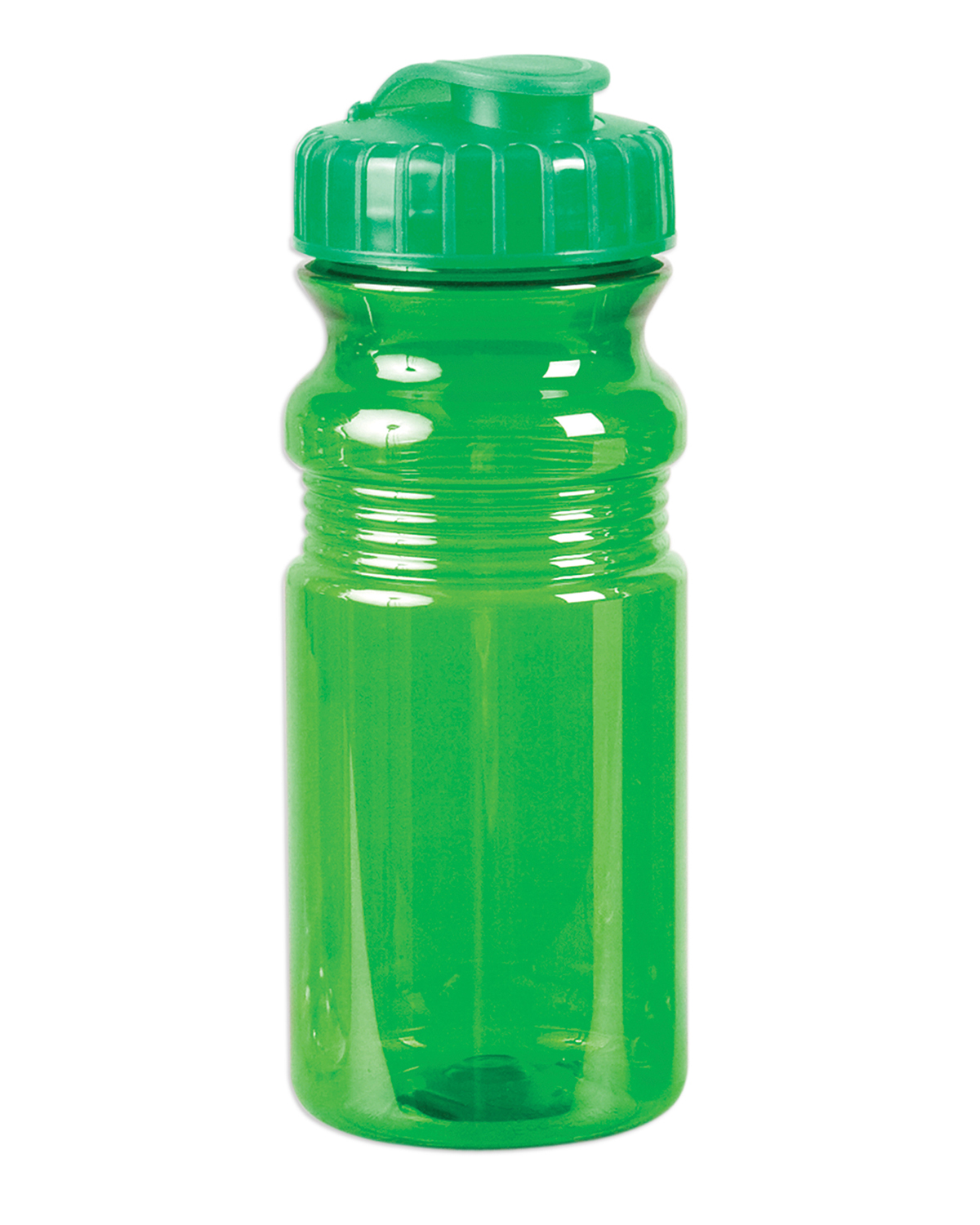 Picture of USA Made 20 oz. Translucent Sport Water Bottle With Snap Cap.