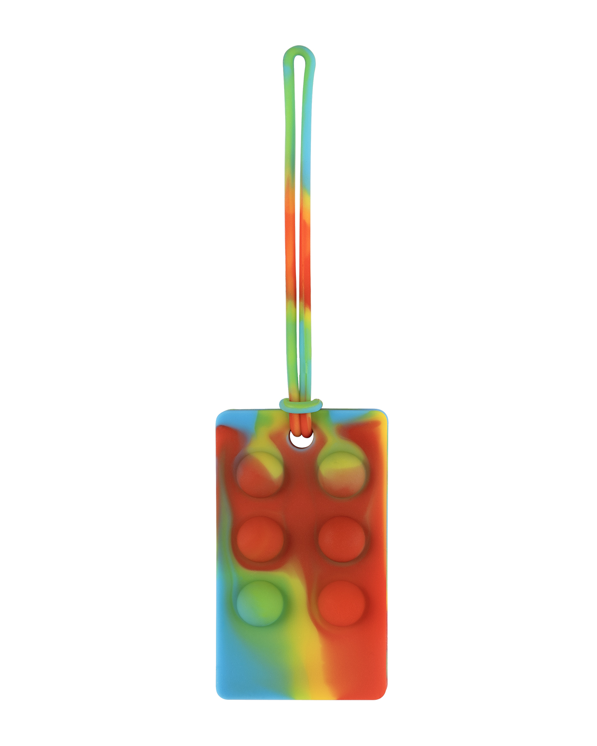 Picture of Recycled Push Pop Bubble Luggage Tag.