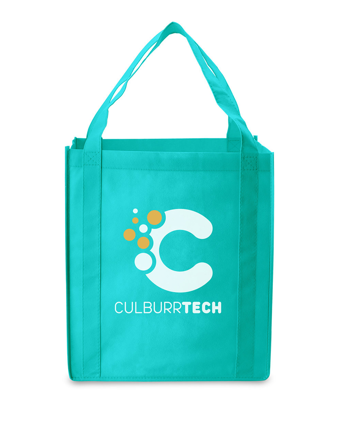 Picture of Saturn Jumbo Non-Woven Grocery Tote Bag.