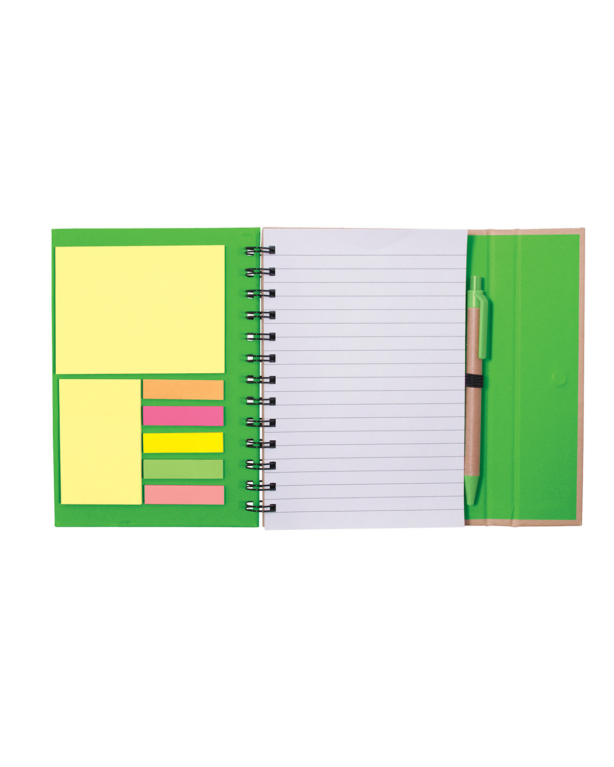 Picture of Spiral Notebook With Sticky Notes & Pen 5.75" x 7.25".