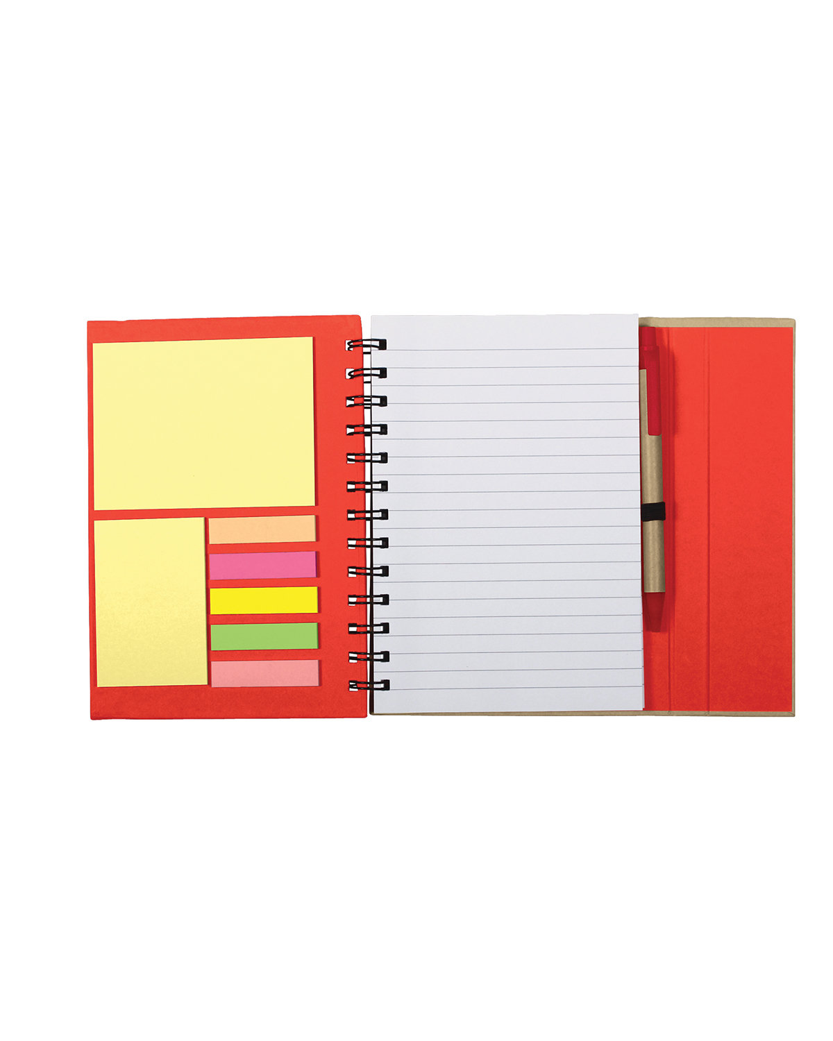Picture of Spiral Notebook With Sticky Notes & Pen 5.75" x 7.25".
