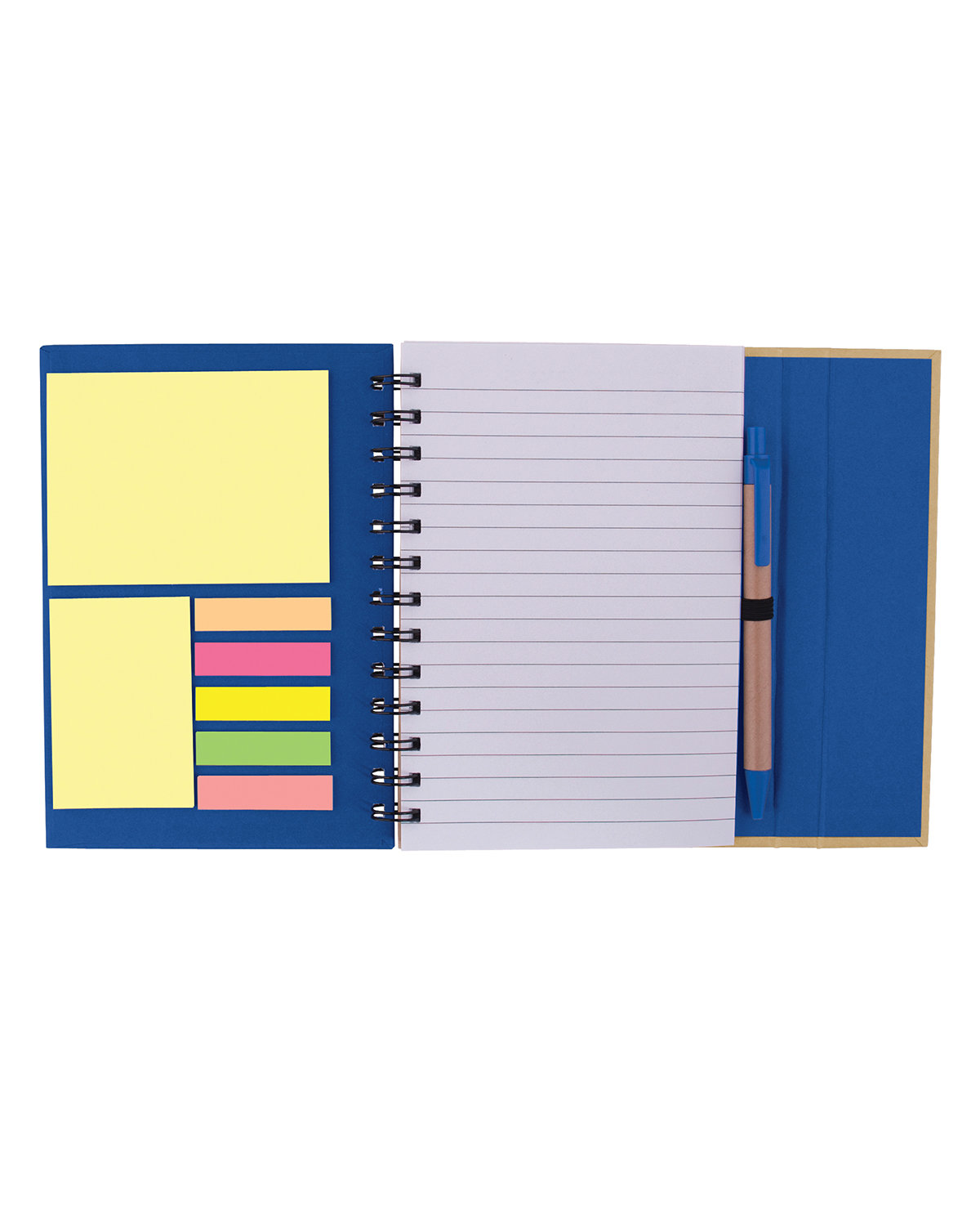 Picture of Spiral Notebook With Sticky Notes & Pen 5.75" x 7.25".