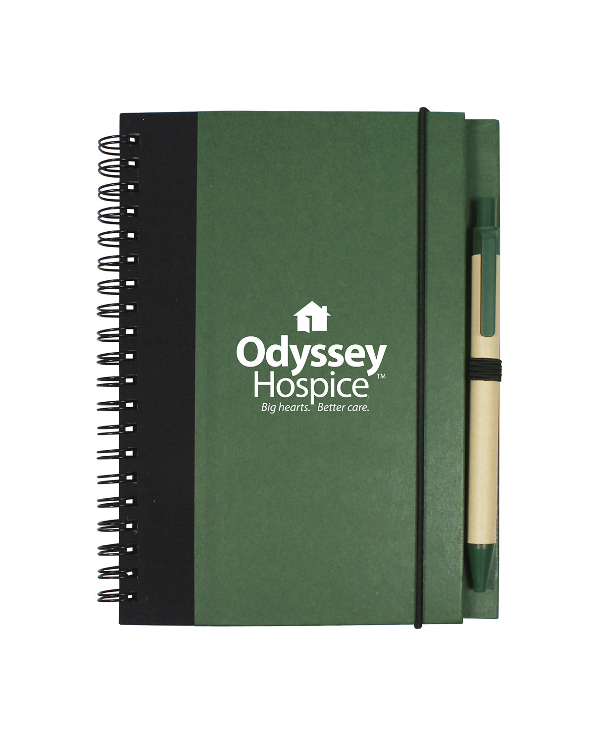 Picture of Contrast Paperboard Spiral Notebook & Pen 5.5" x 7.125".