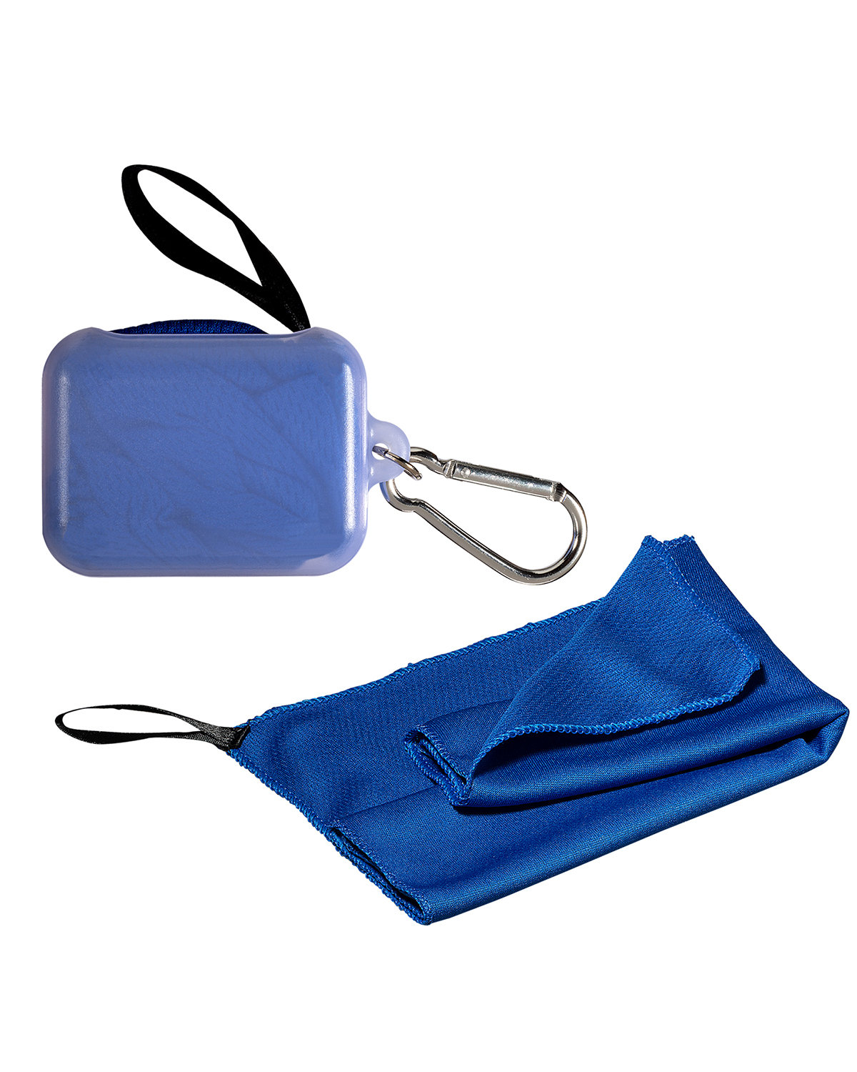 Picture of Cooling Towel In Carabiner Case.