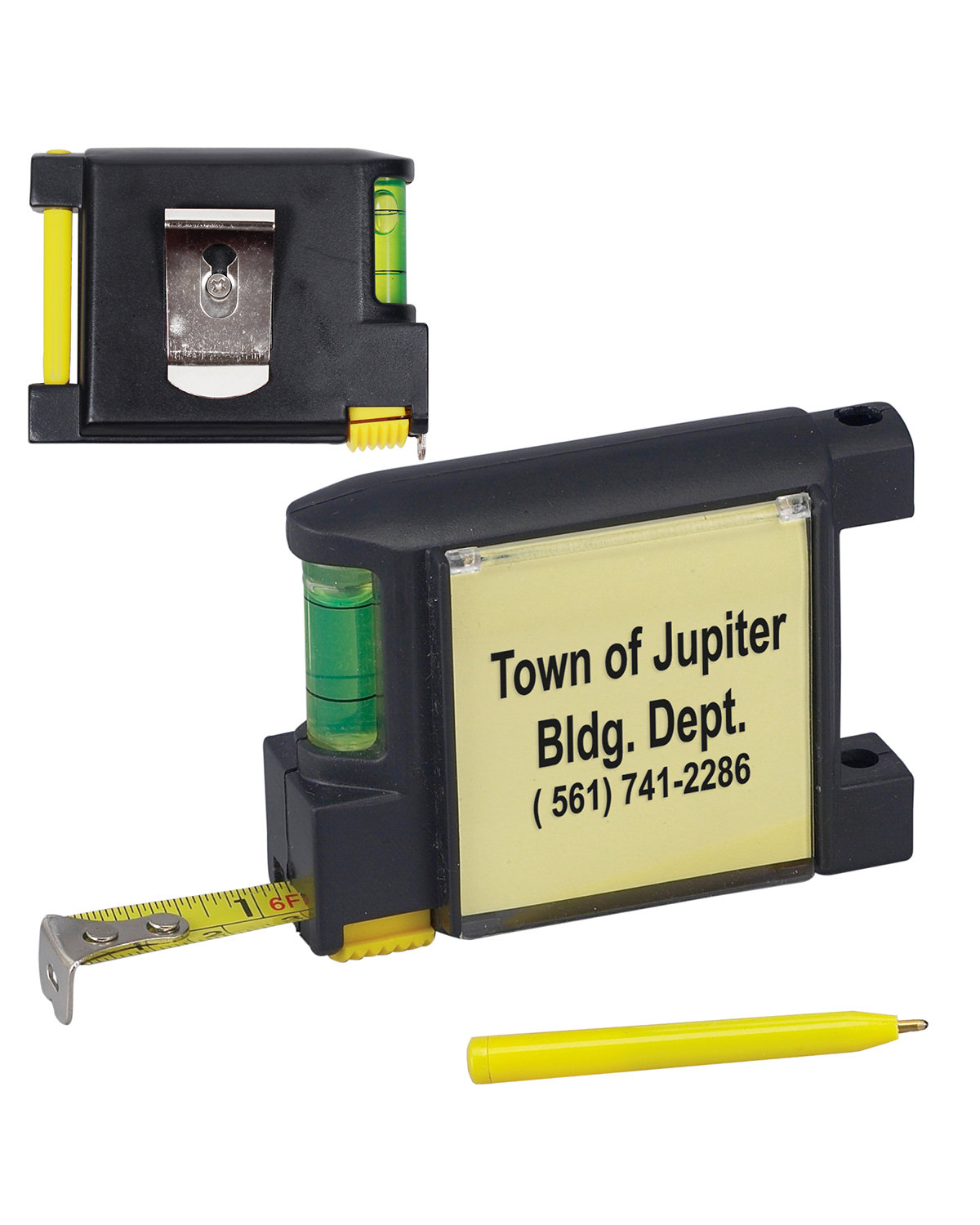 Picture of Level Notepad Tape Measure.