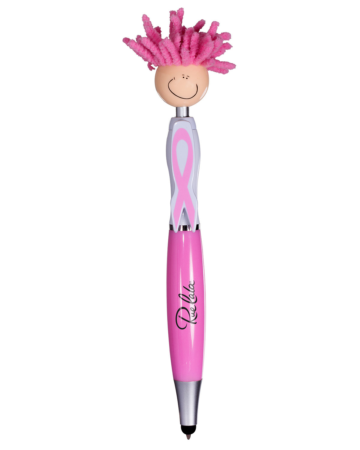 Picture of Breast Cancer Awareness Screen Cleaner With Stylus Pen.
