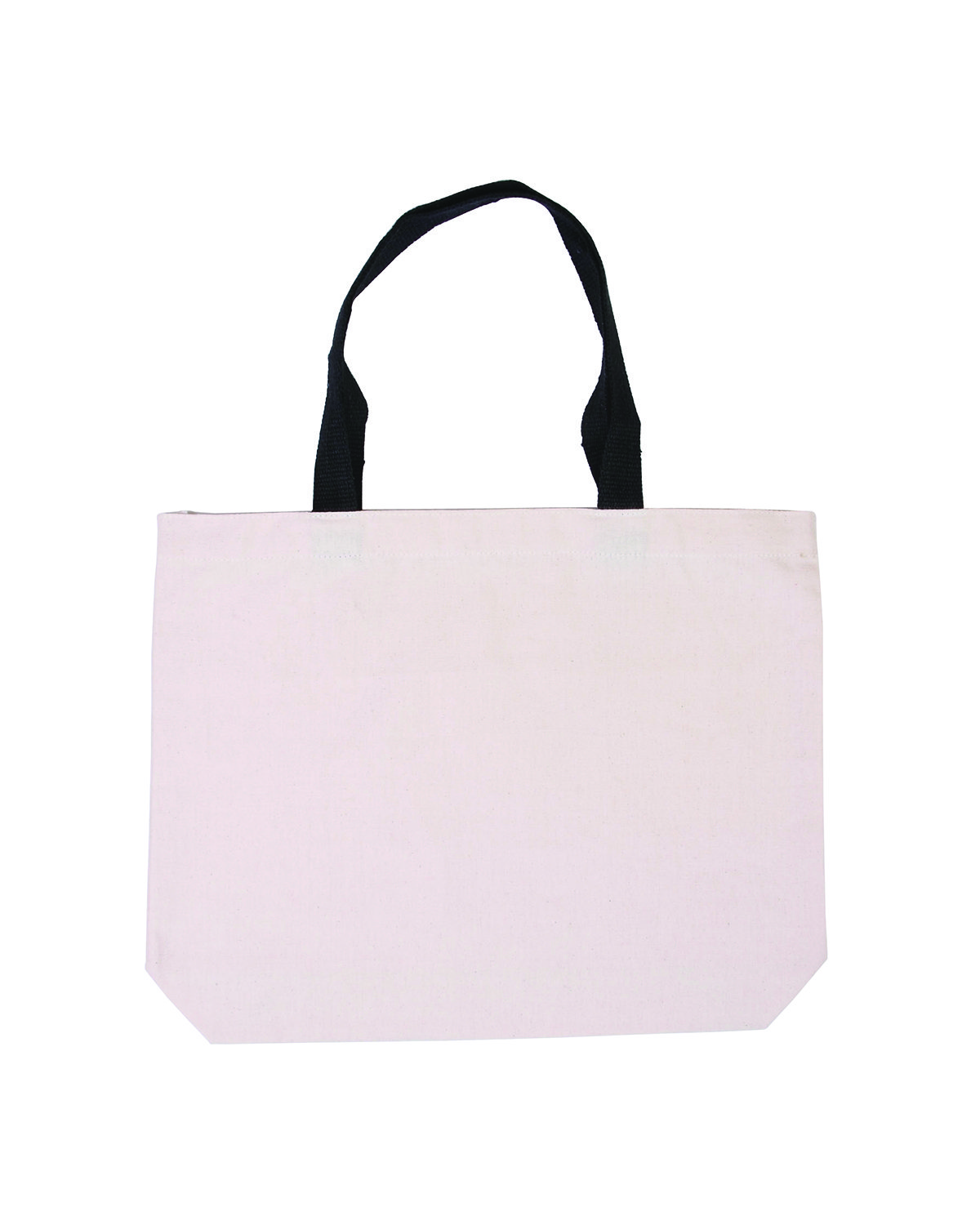 Picture of Cotton Canvas Tote Bag with Color Accents.