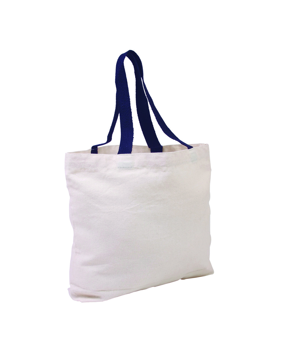 Picture of Cotton Canvas Tote Bag with Color Accents.