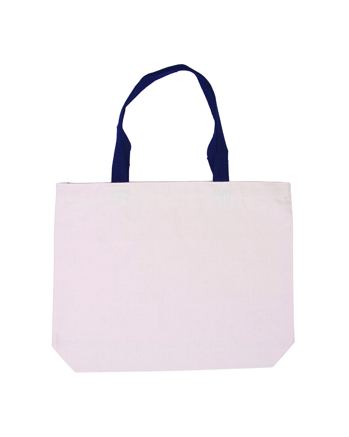 Picture of Cotton Canvas Tote Bag with Color Accents.