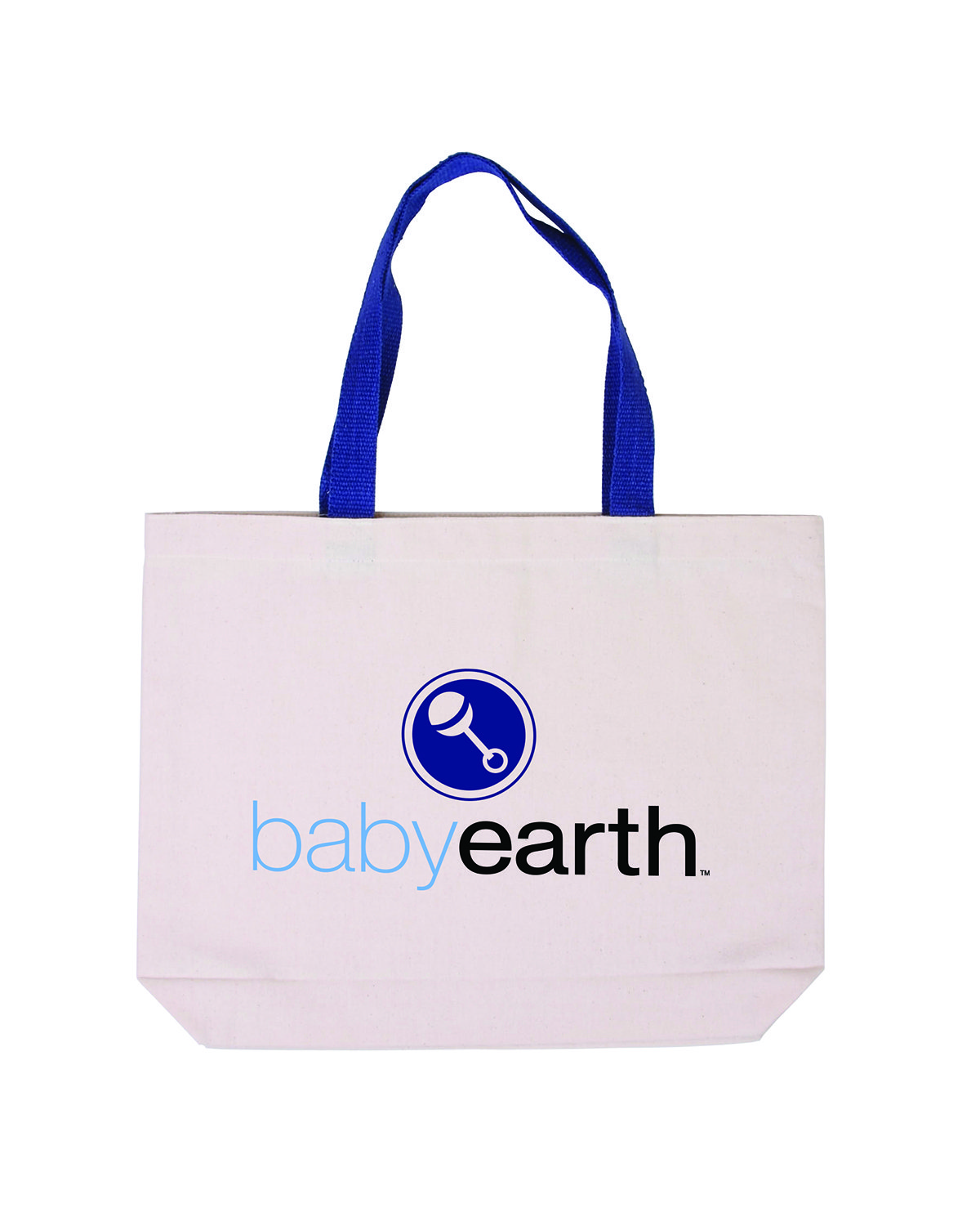 Picture of Cotton Canvas Tote Bag with Color Accents.