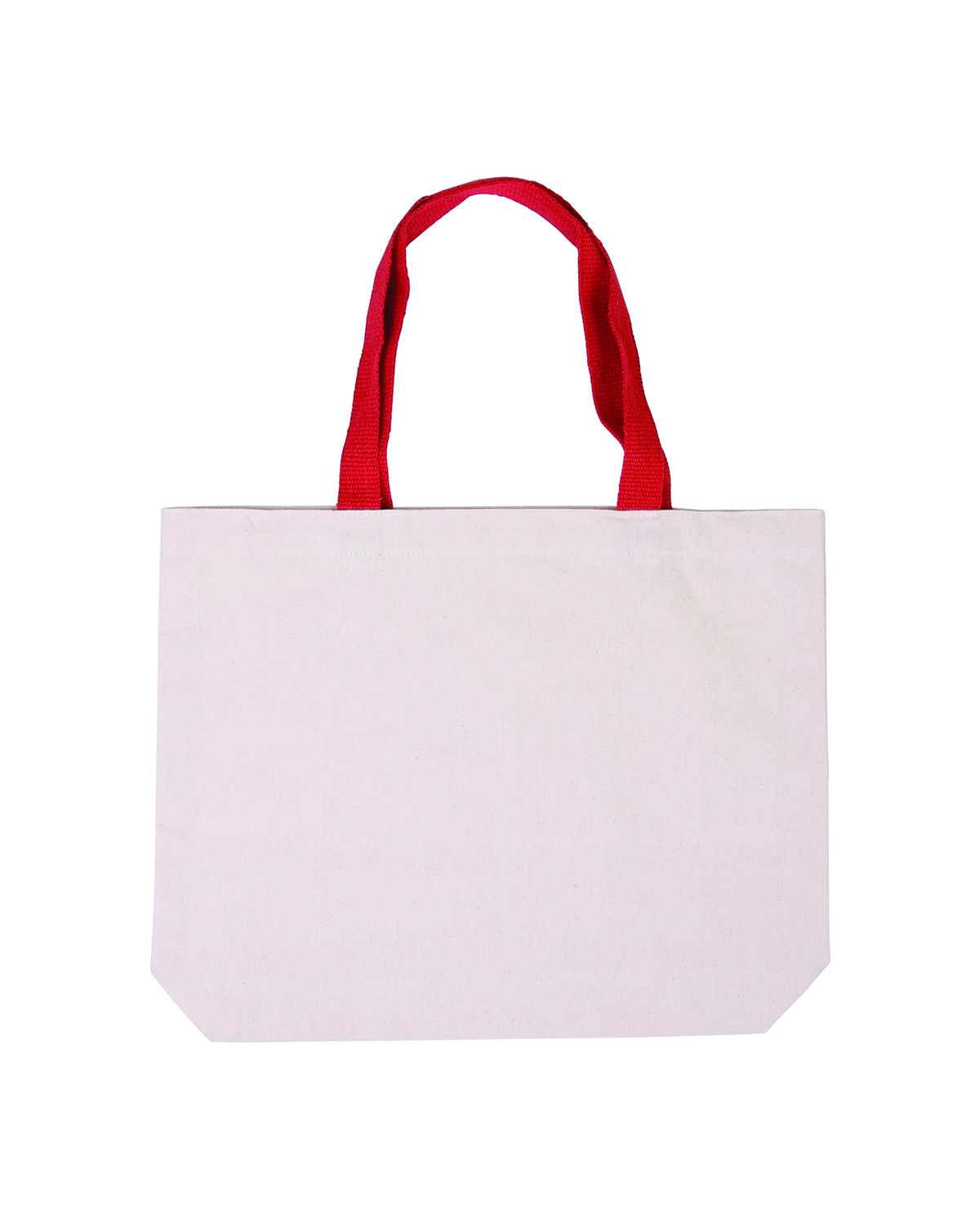 Picture of Cotton Canvas Tote Bag with Color Accents.