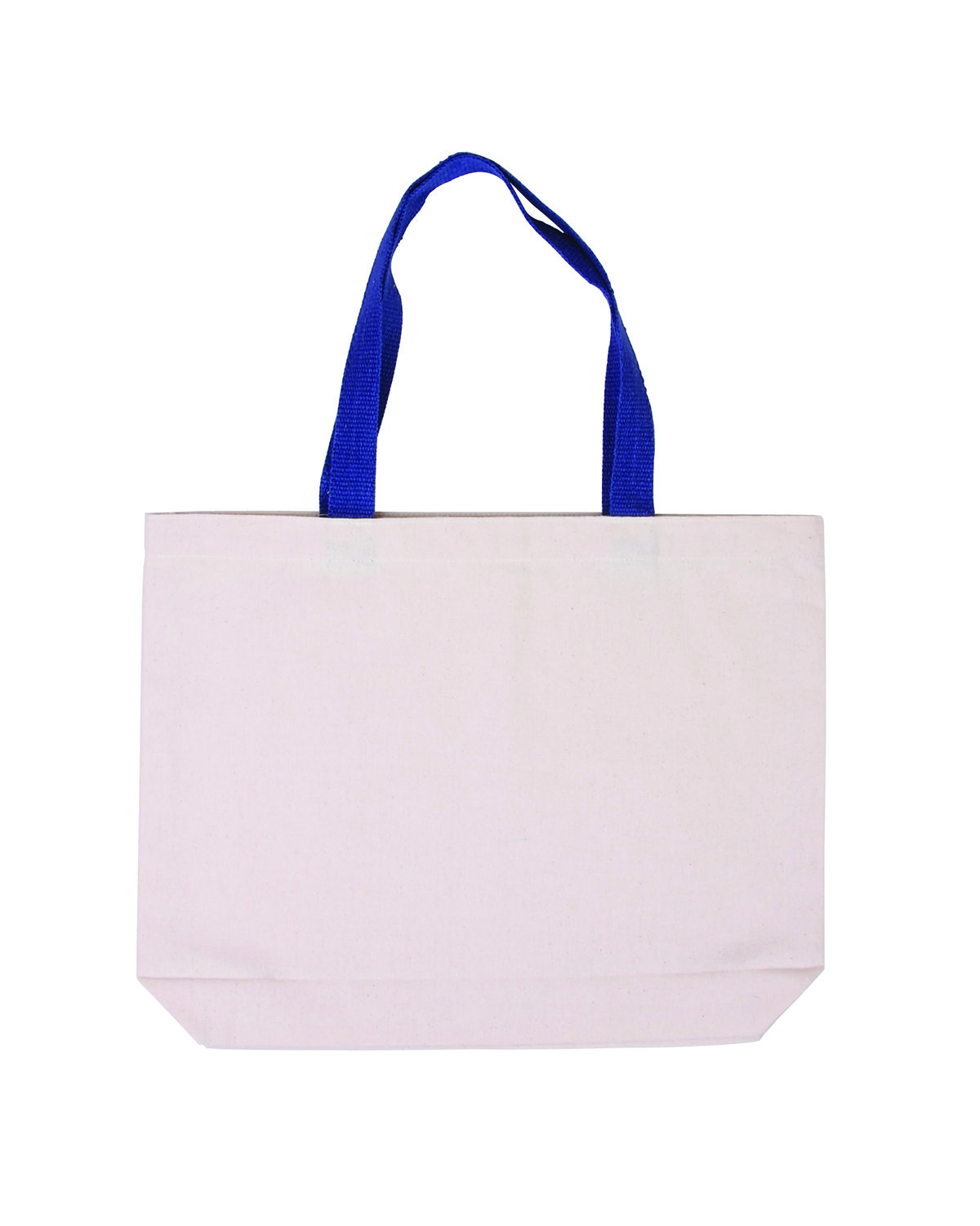 Picture of Cotton Canvas Tote Bag with Color Accents.