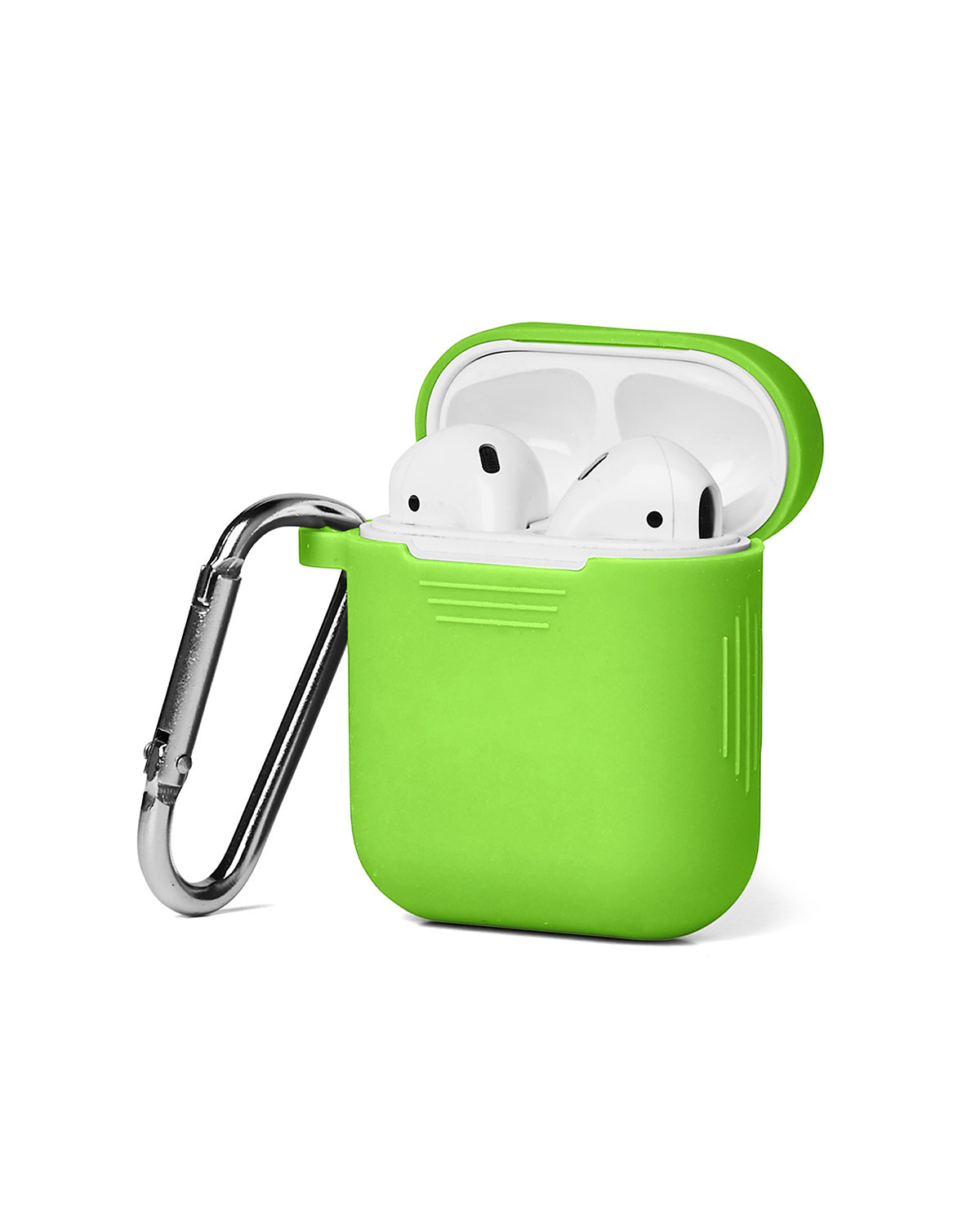 Picture of Silicone Earbud Case with Carabiner.