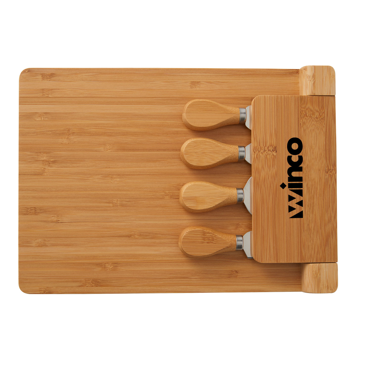 Picture of 5-Piece Magnetic Bamboo Cheese Board Set