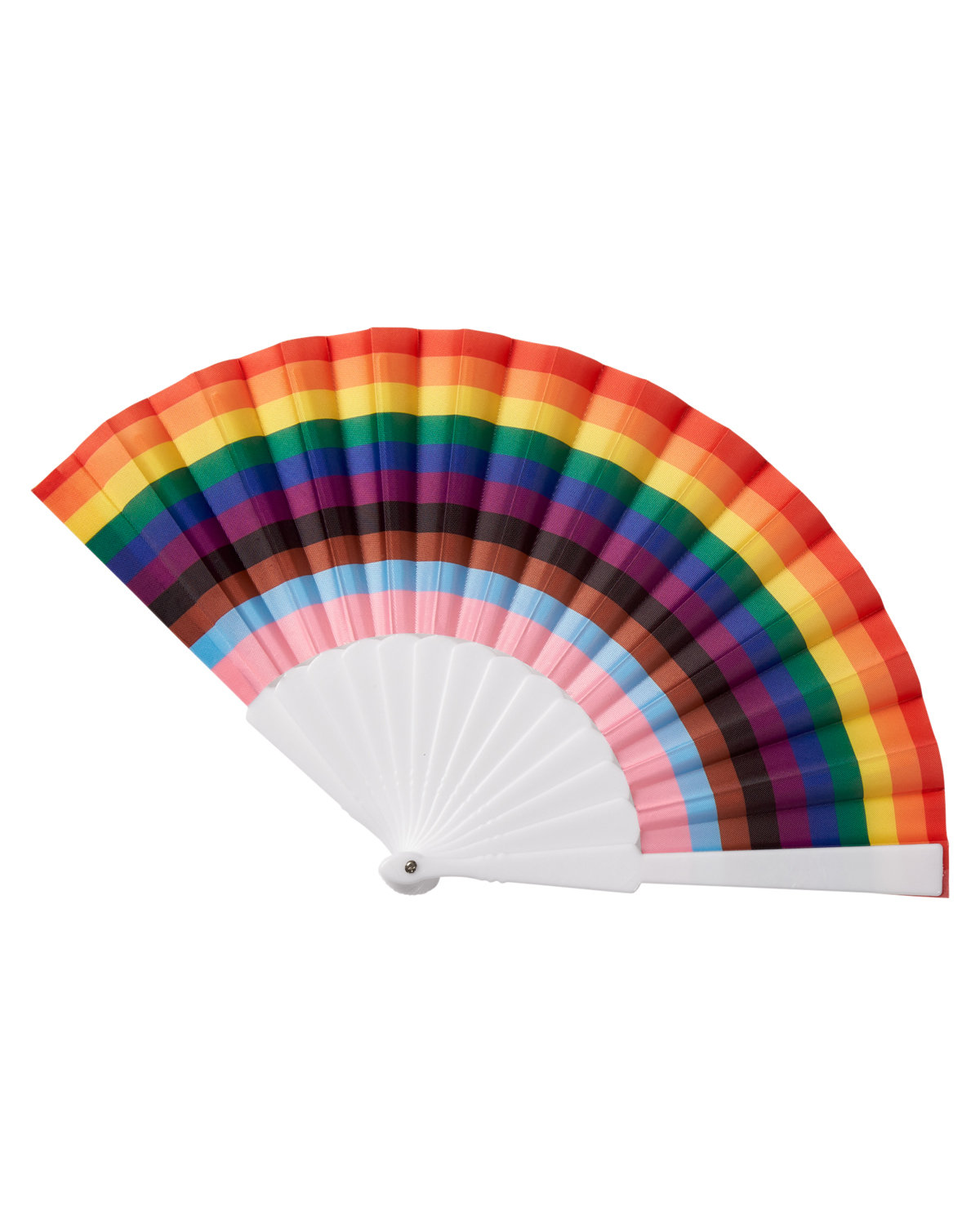 Picture of Rainbow Pride LGBTQ+ Folding Handheld Fan.