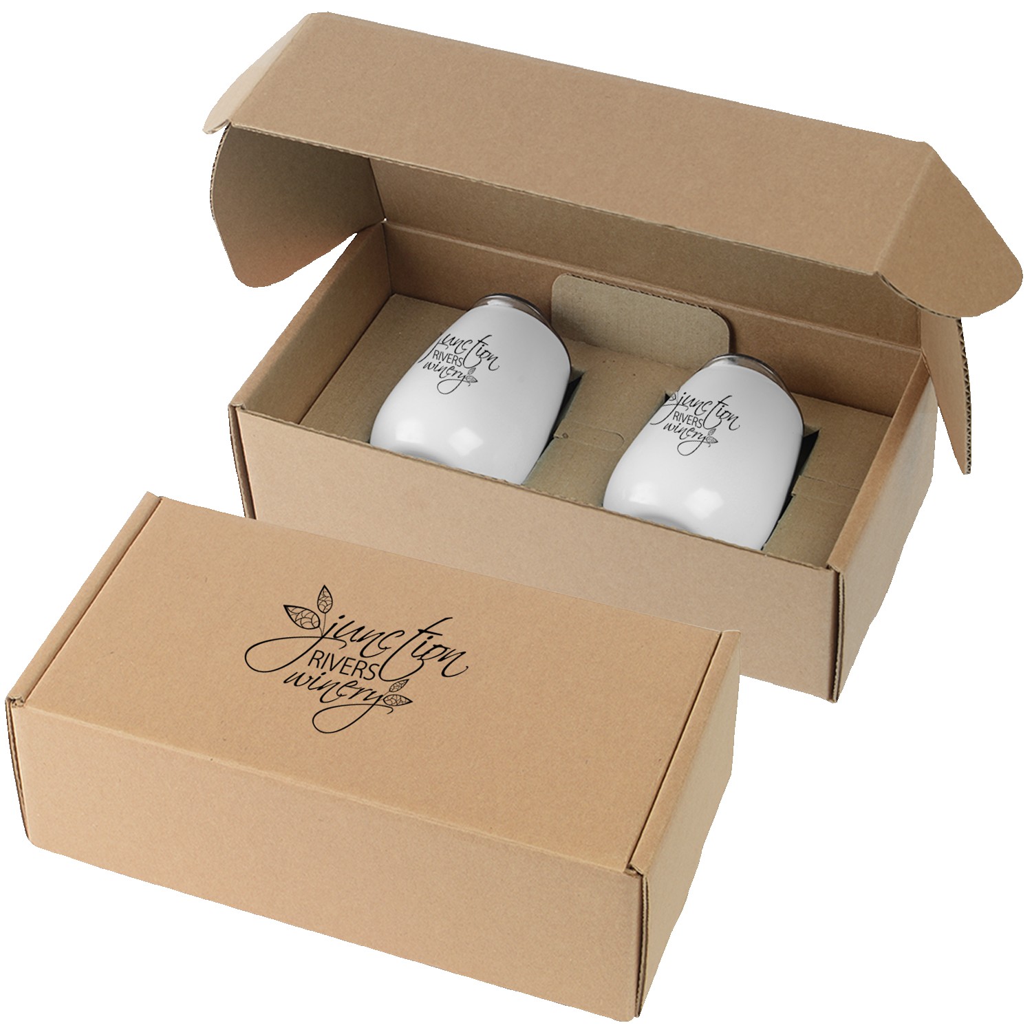 Picture of Stainless Steel Stemless Wine Glasses Gift Box Set