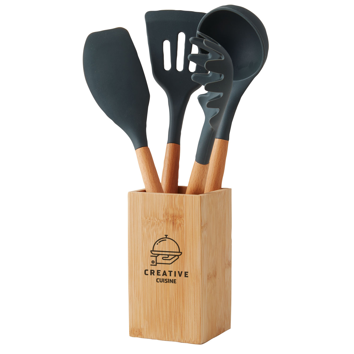 Picture of 5-Piece Bamboo & Silicone Utensil Set