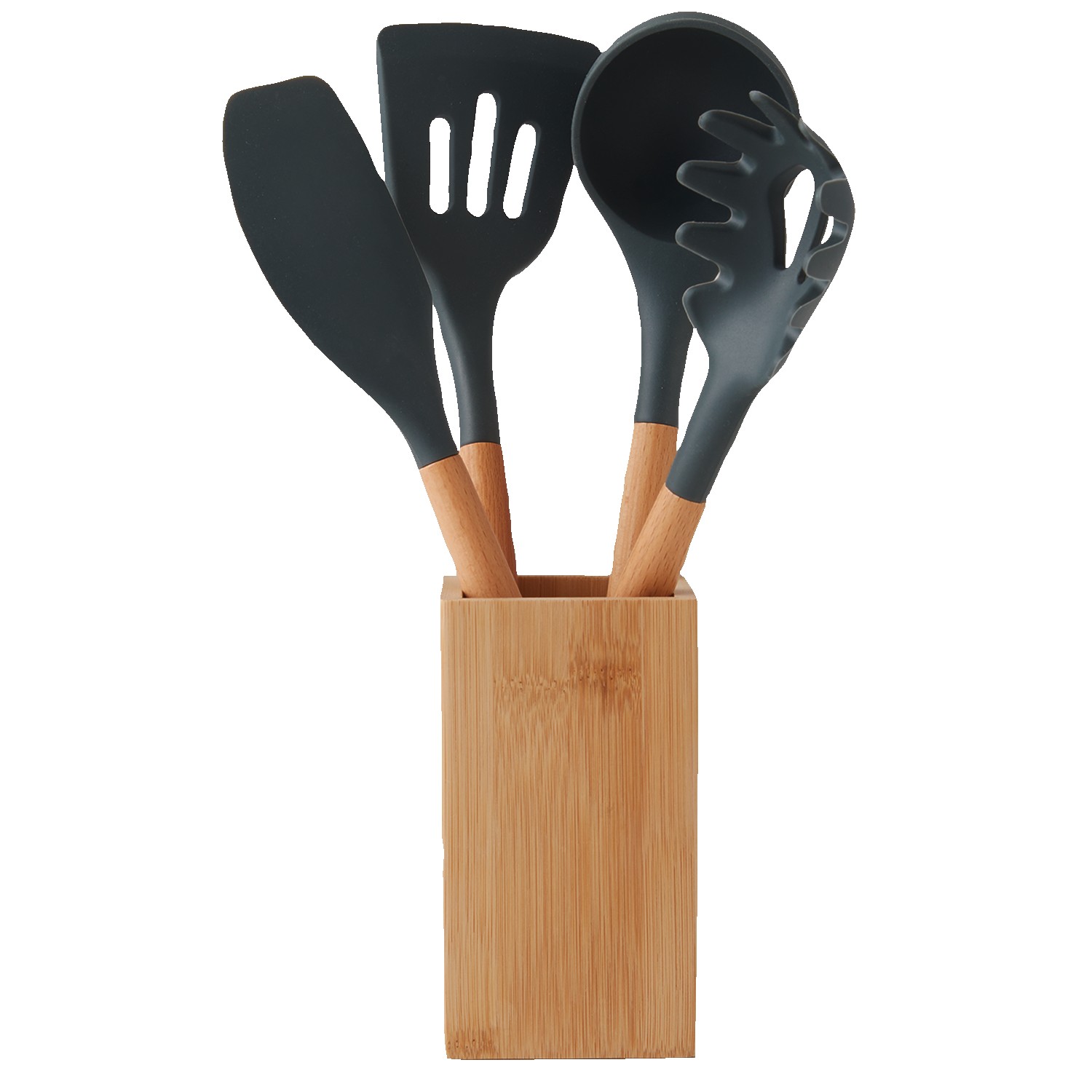 Picture of 5-Piece Bamboo & Silicone Utensil Set