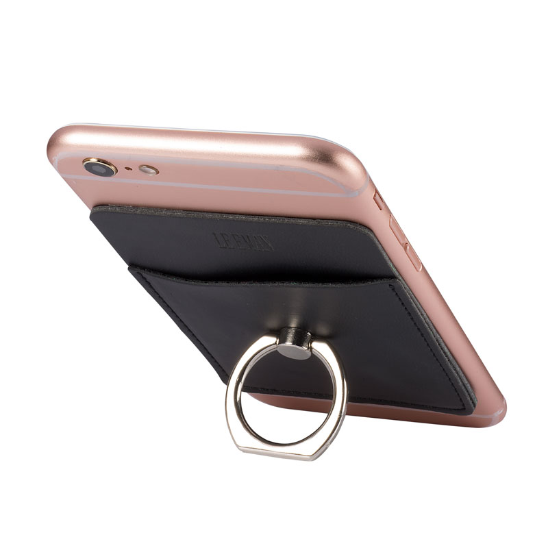 Picture of Tuscany Card Holder with Metal Ring Phone Stand.